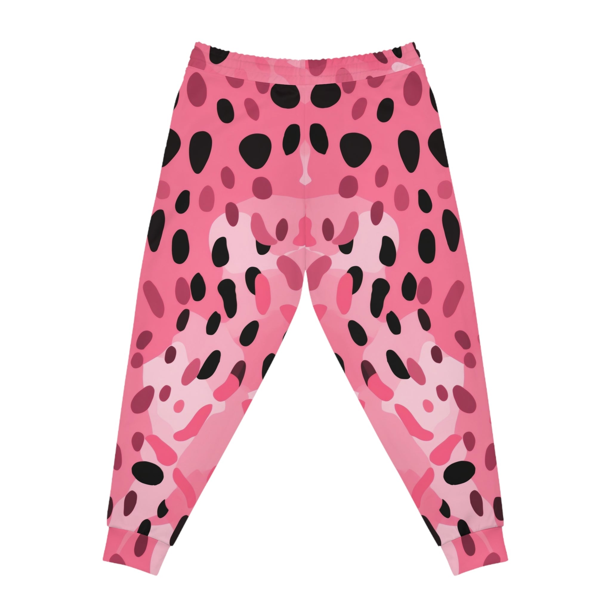 Pink and Black Spotted Athletic Joggers, Artsulli - Art is Long, Life is Short, All Over Prints, , , , , , , 