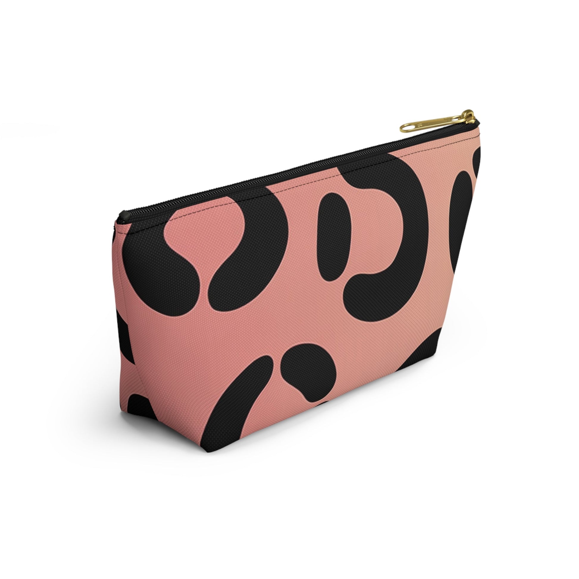 Pink and Black Spotted Makeup Bag, Artsulli - Art is Long, Life is Short, Bags, , , , , , , 