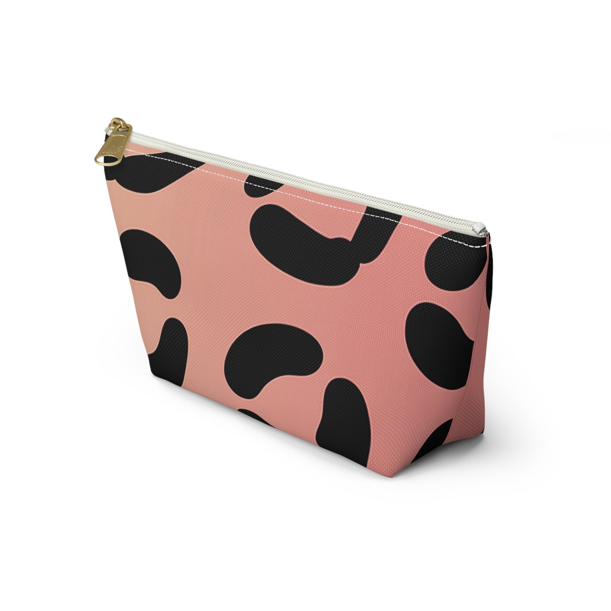 Pink and Black Spotted Makeup Bag, Artsulli - Art is Long, Life is Short, Bags, , , , , , , 