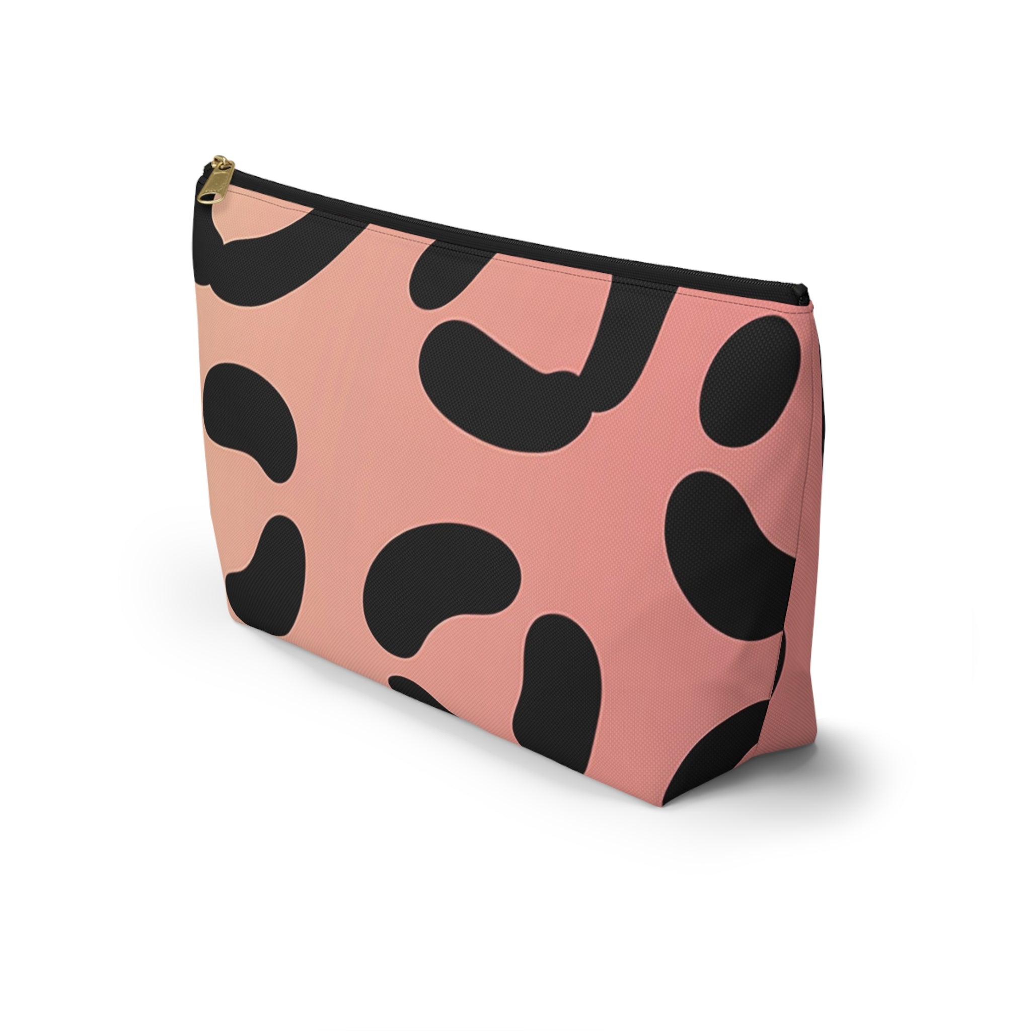 Pink and Black Spotted Makeup Bag, Artsulli - Art is Long, Life is Short, Bags, , , , , , , 