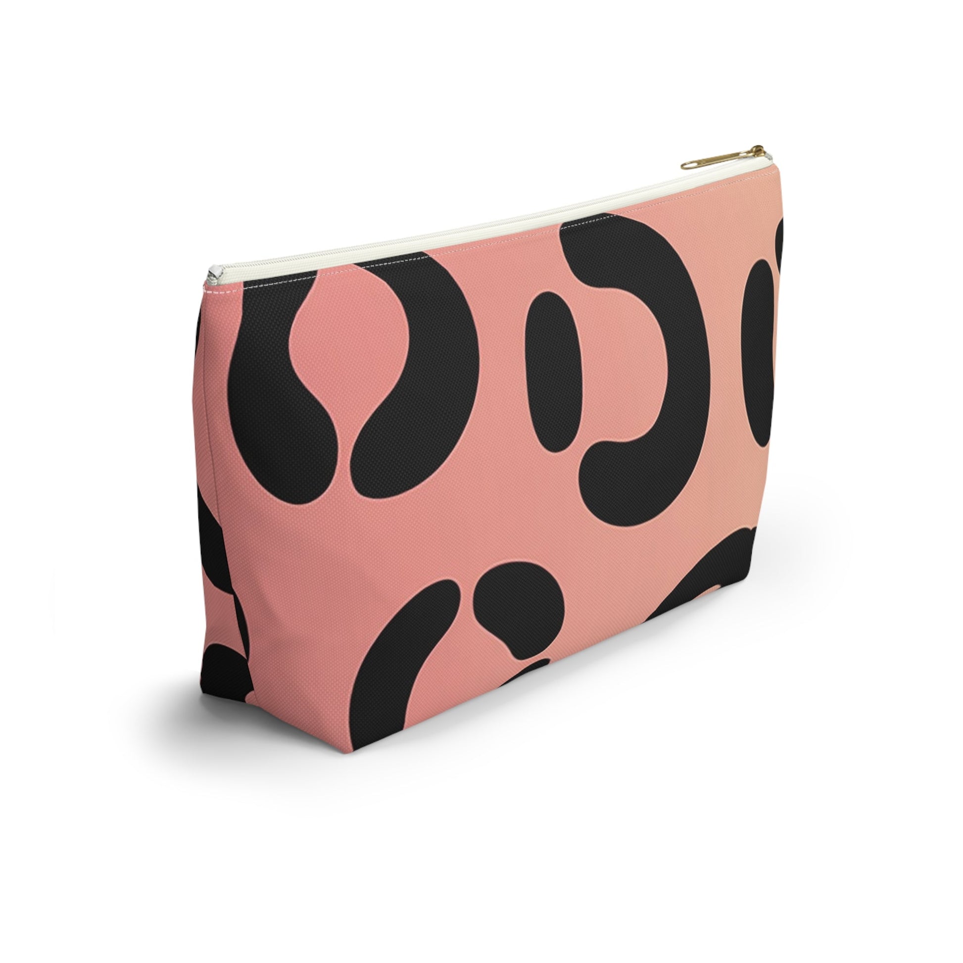 Pink and Black Spotted Makeup Bag, Artsulli - Art is Long, Life is Short, Bags, , , , , , , 