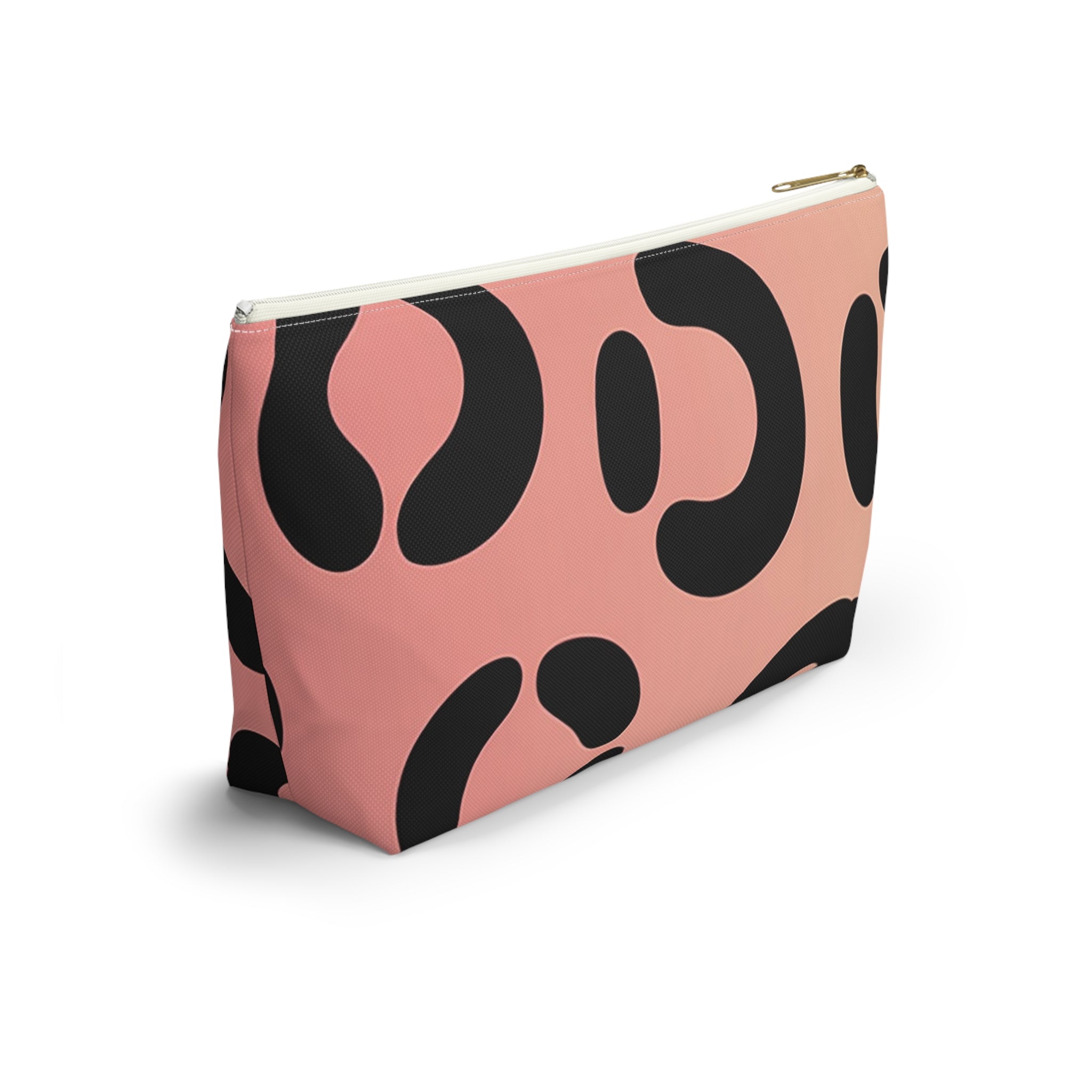 Pink and Black Spotted Makeup Bag, Artsulli - Art is Long, Life is Short, Bags, , , , , , , 