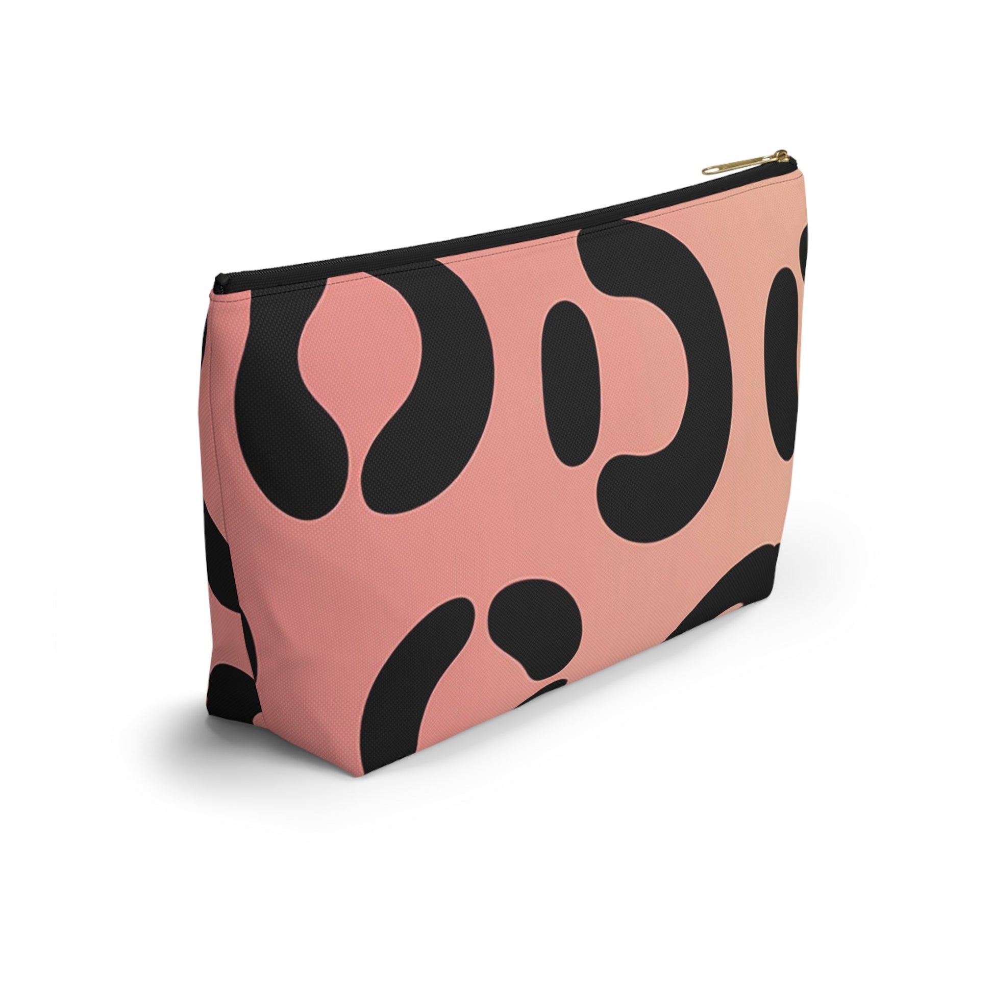 Pink and Black Spotted Makeup Bag, Artsulli - Art is Long, Life is Short, Bags, , , , , , , 