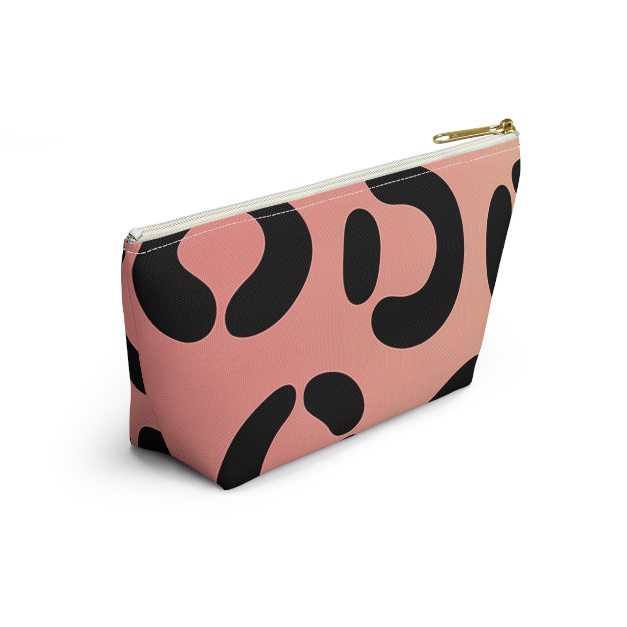 Pink and Black Spotted Makeup Bag, Artsulli - Art is Long, Life is Short, Bags, , , , , , , 