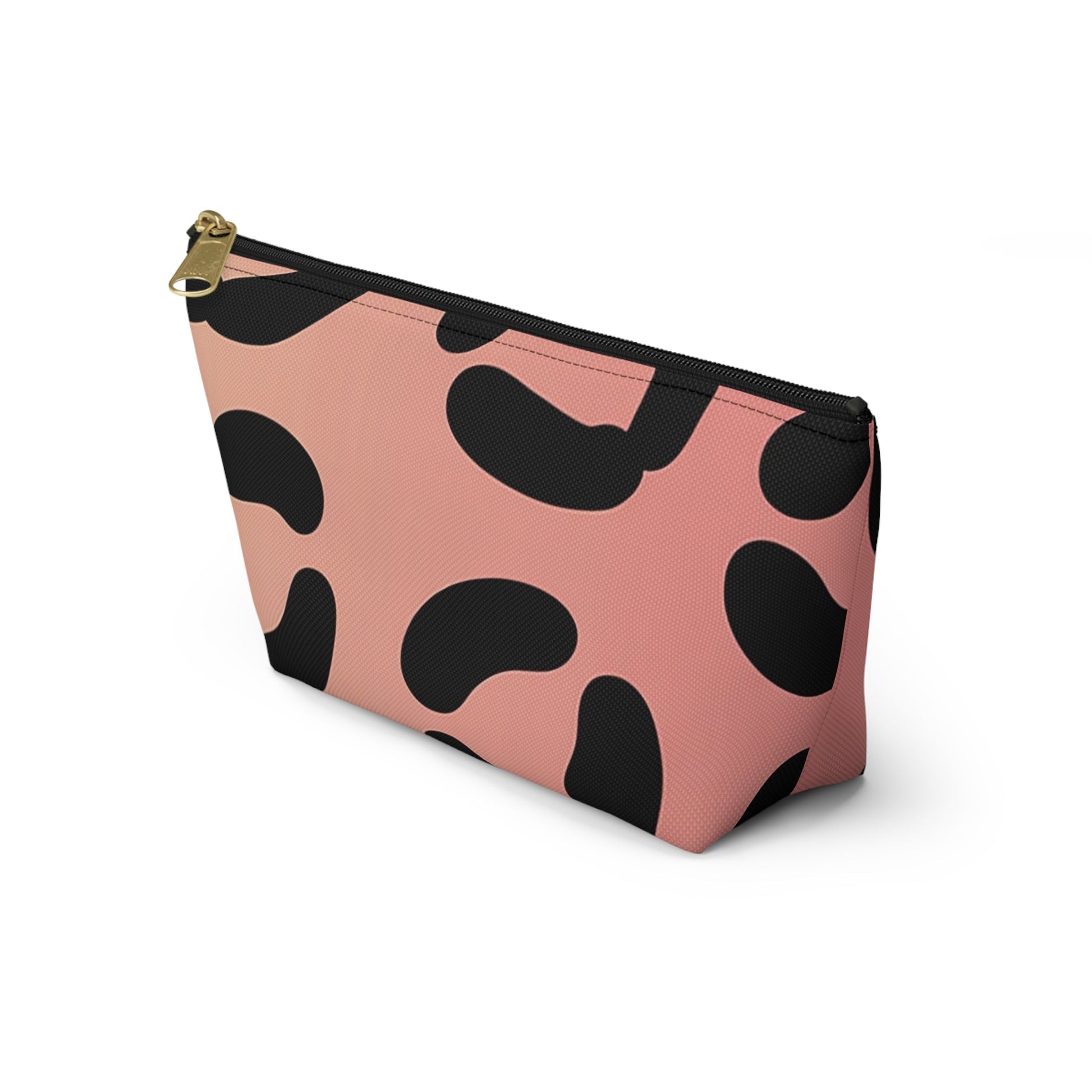 Pink and Black Spotted Makeup Bag, Artsulli - Art is Long, Life is Short, Bags, , , , , , , 