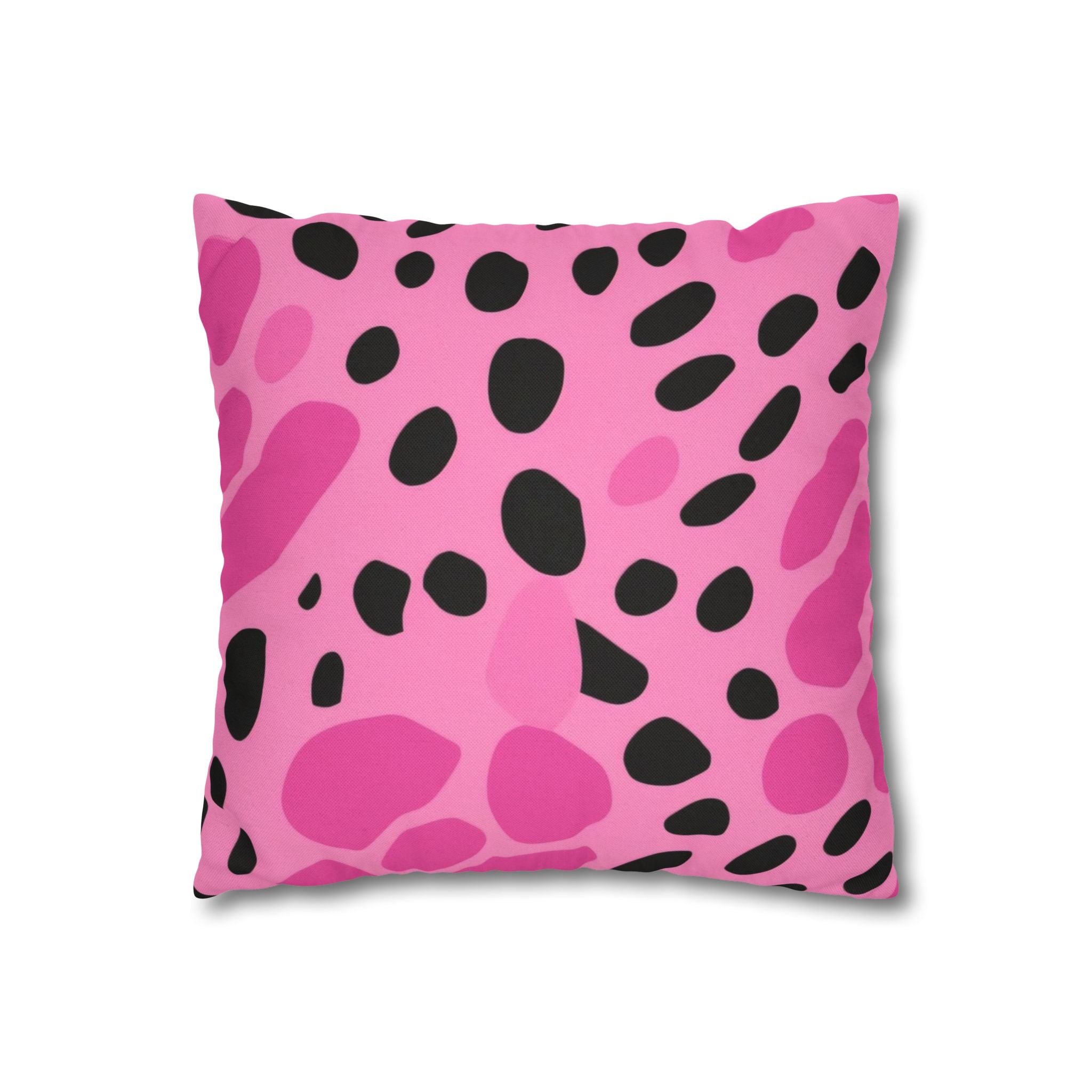 Pink and Black Spotted Throw Pillow, Artsulli - Art is Long, Life is Short, Home Decor, , , , , , , 