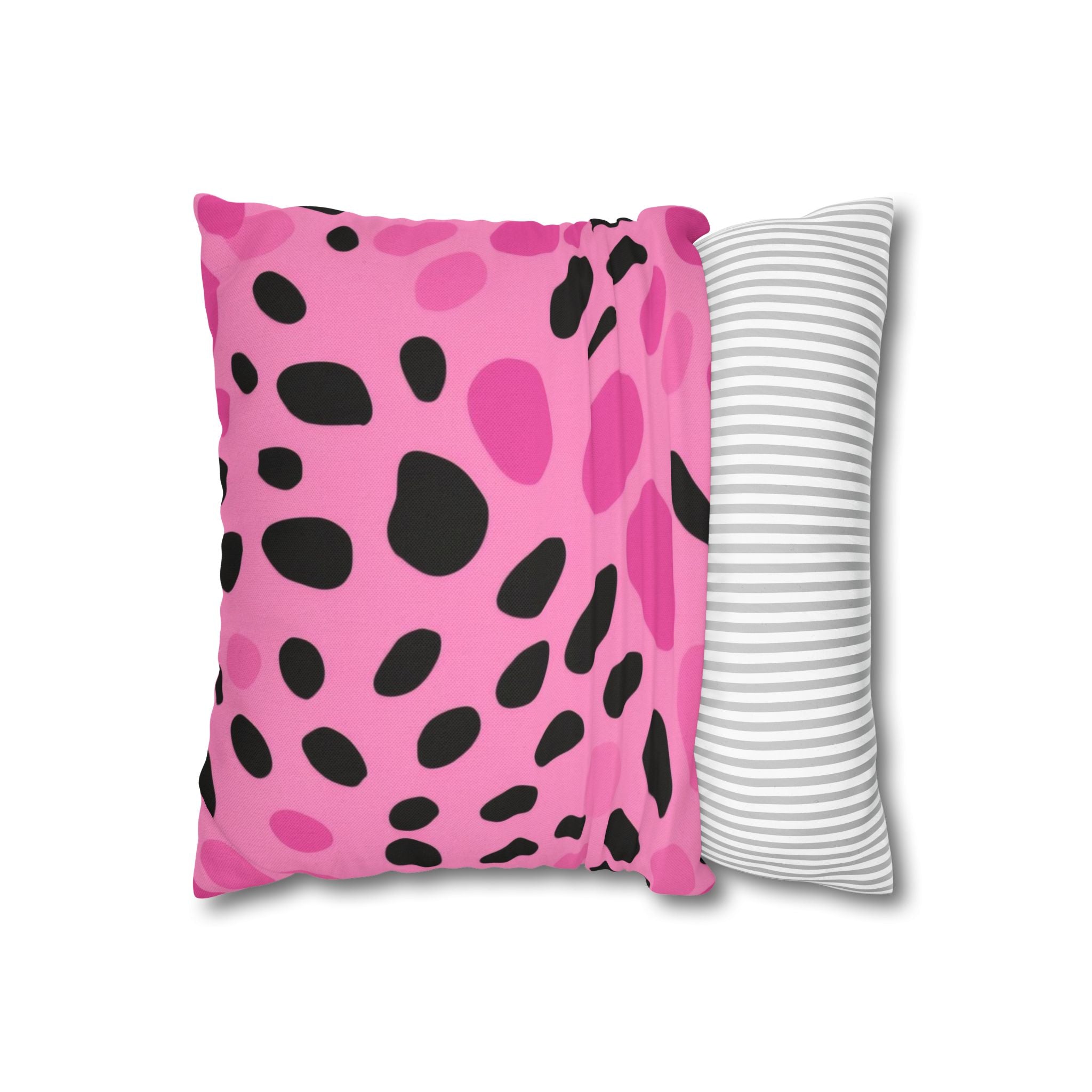 Pink and Black Spotted Throw Pillow, Artsulli - Art is Long, Life is Short, Home Decor, , , , , , , 