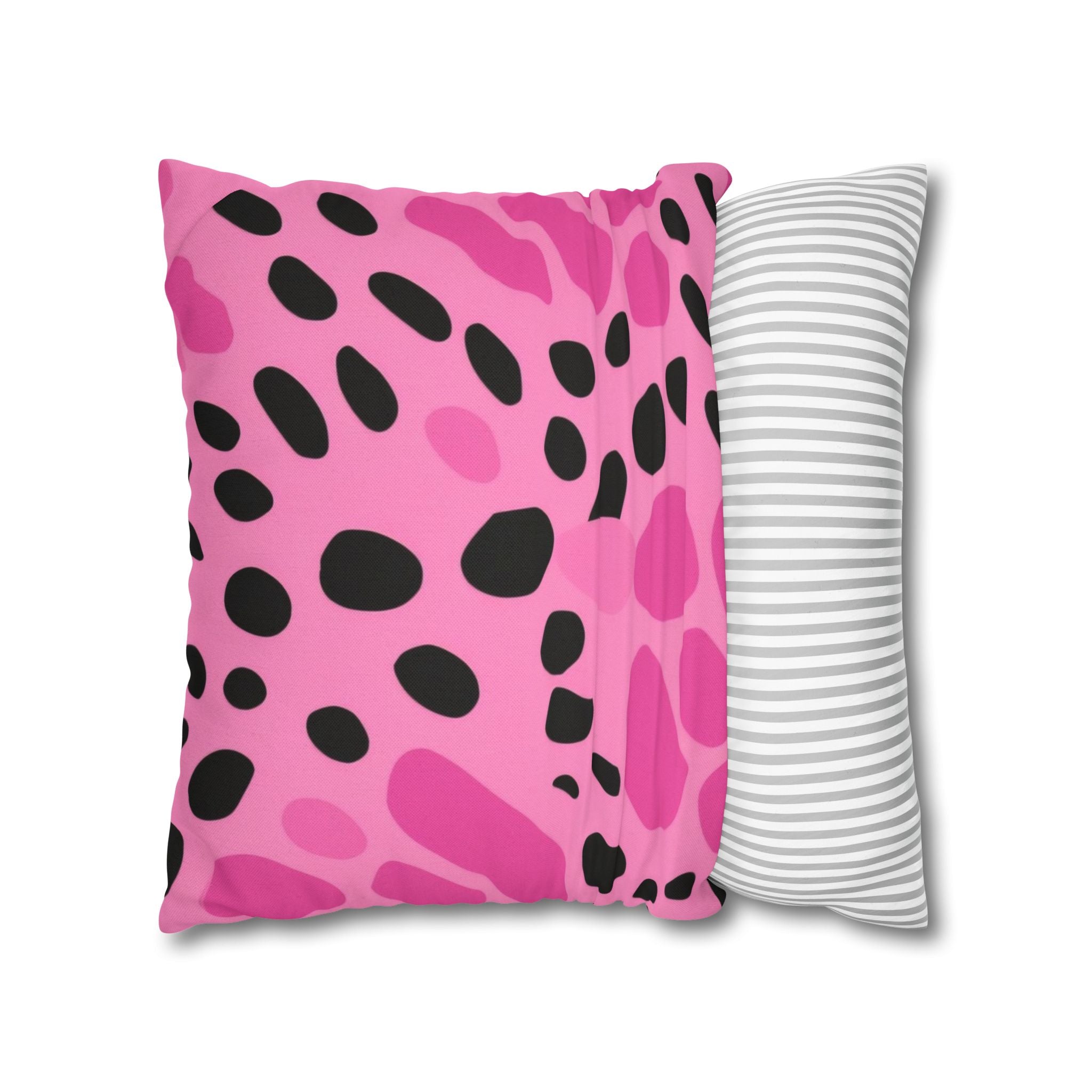 Pink and Black Spotted Throw Pillow, Artsulli - Art is Long, Life is Short, Home Decor, , , , , , , 
