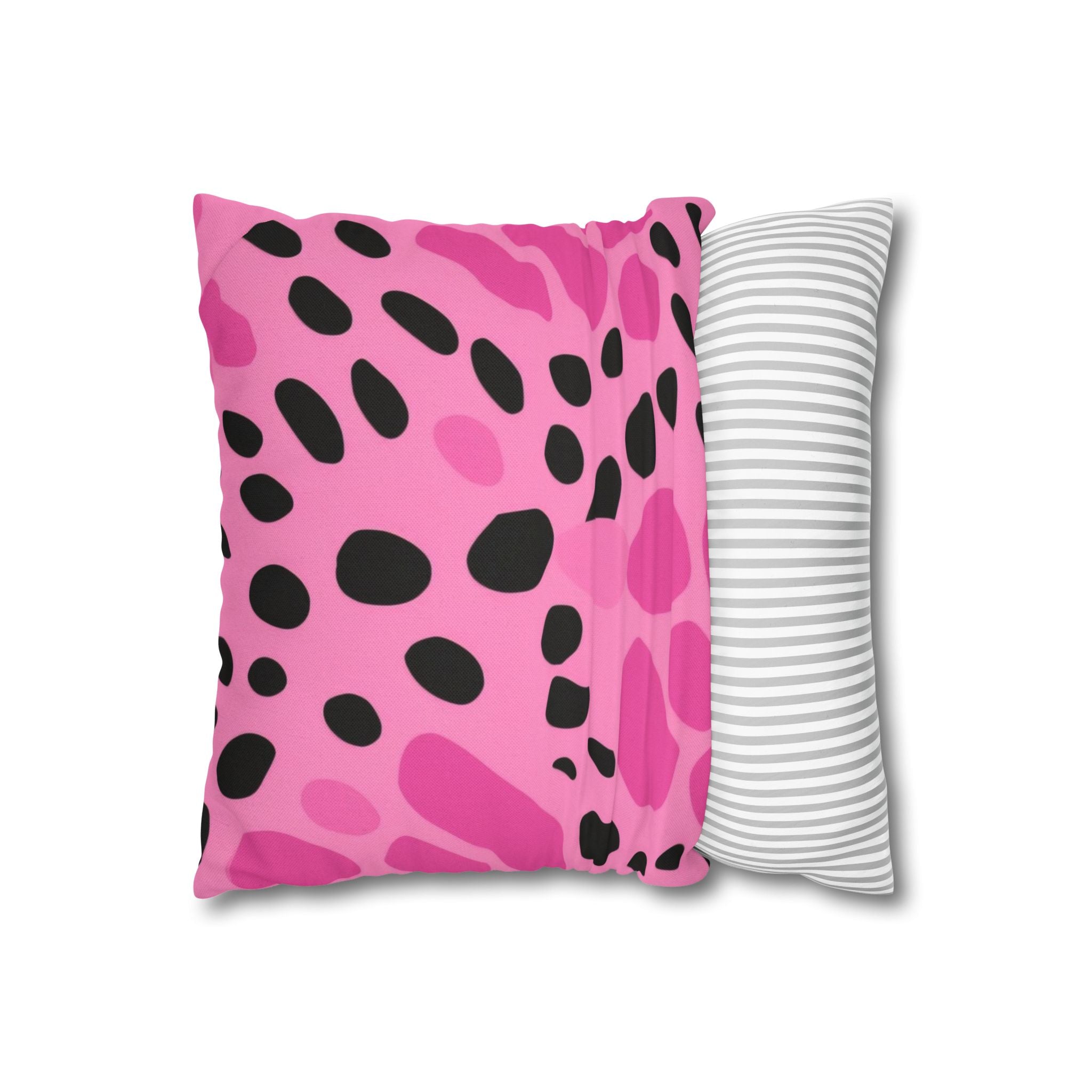 Pink and Black Spotted Throw Pillow, Artsulli - Art is Long, Life is Short, Home Decor, , , , , , , 