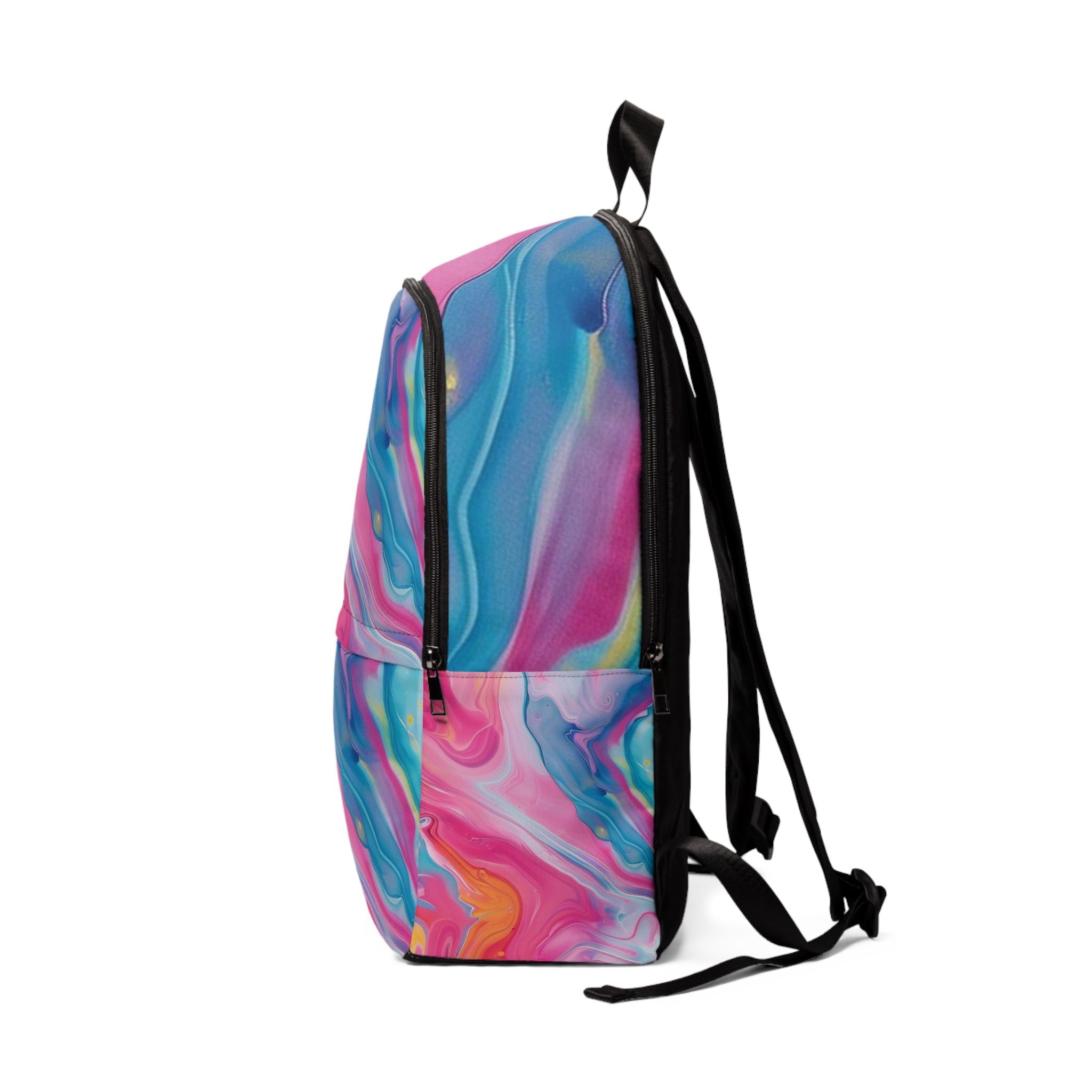 Pink and Blue Marbled Backpack, Artsulli - Art is Long, Life is Short, Bags, , , , , , , 