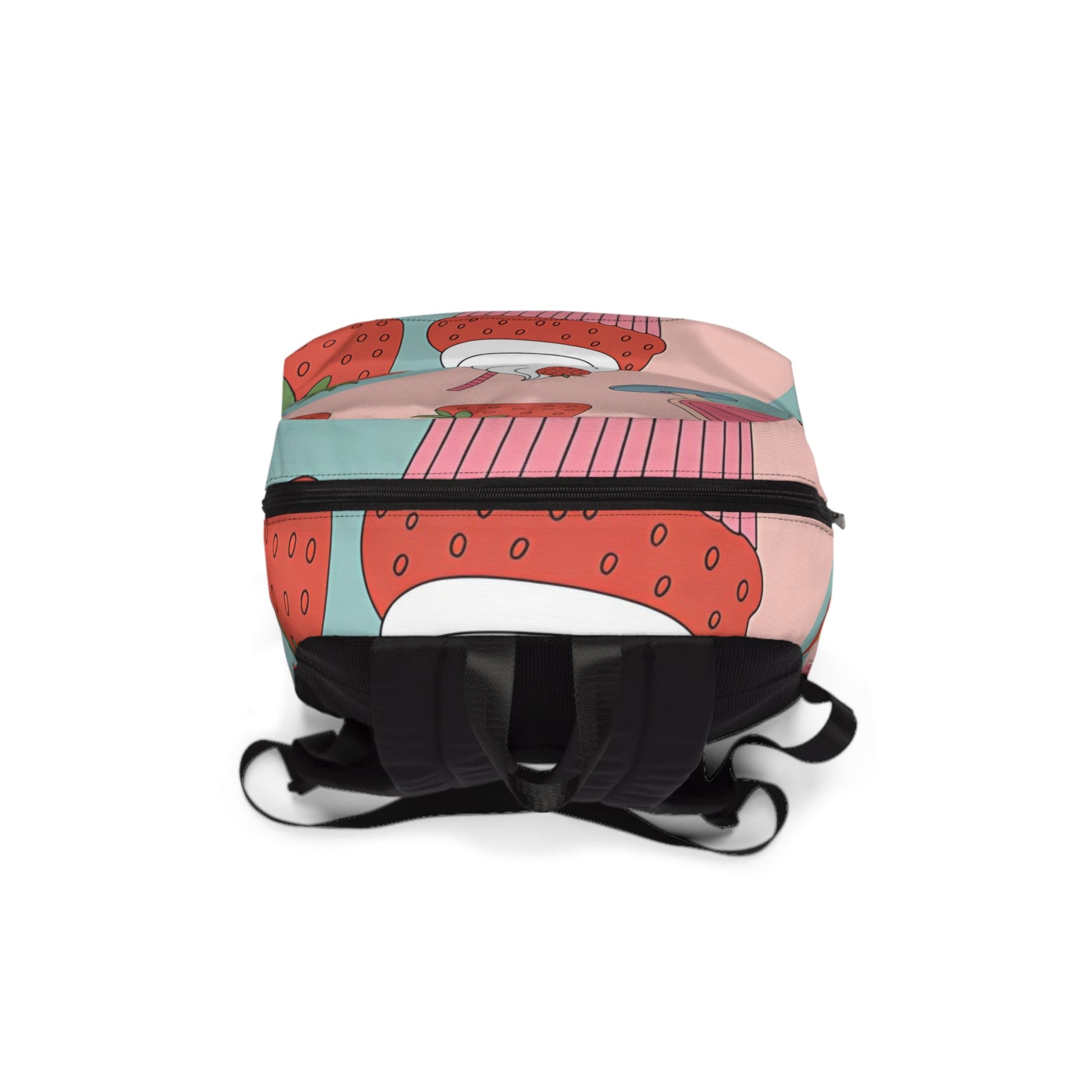 Pink and Blue Strawberry Cupcake Backpack, Artsulli - Art is Long, Life is Short, Bags, , , , , , , 