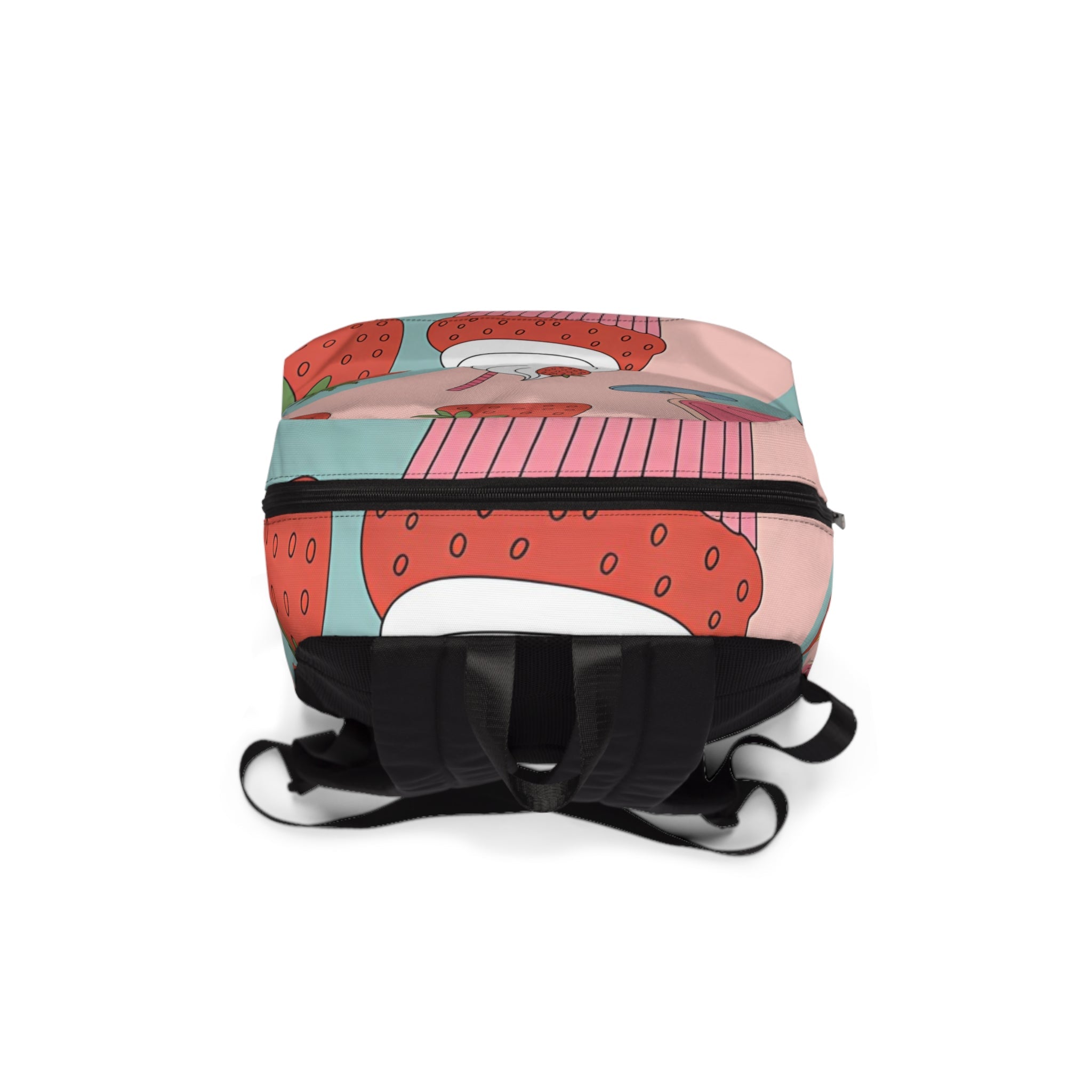 Pink and Blue Strawberry Cupcake Backpack, Artsulli - Art is Long, Life is Short, Bags, , , , , , , 