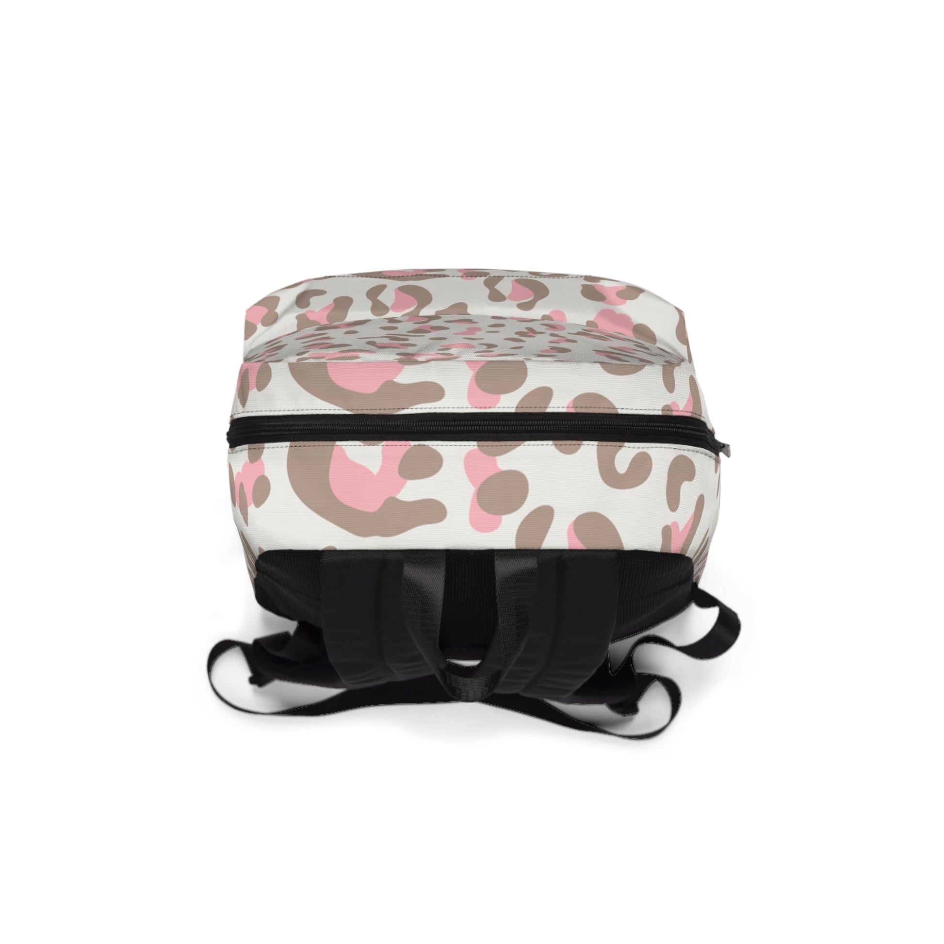 Pink and Brown Leopard Print Backpack, Artsulli - Art is Long, Life is Short, Bags, , , , , , , 