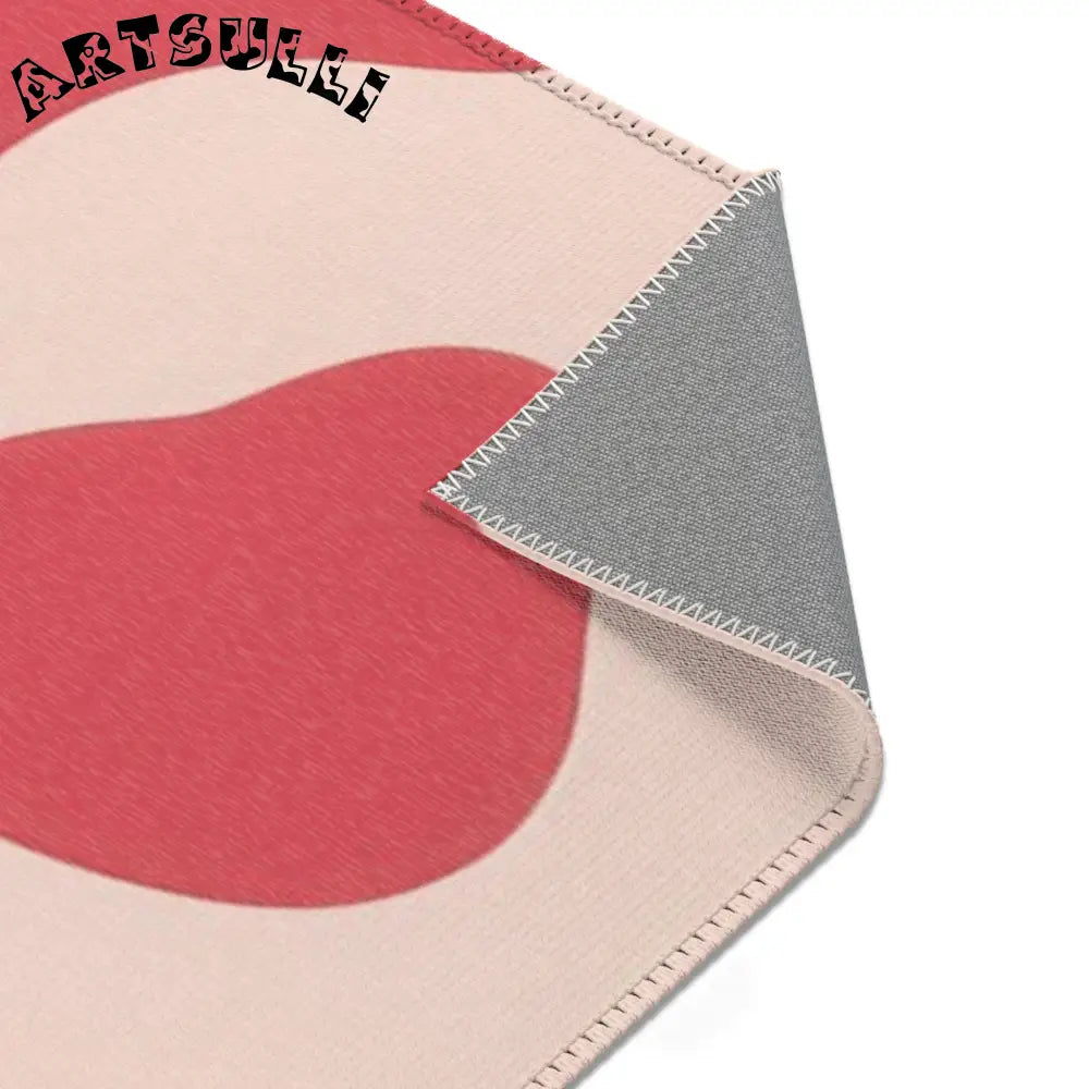 Pink and Cream Cow Print Area Rug, Artsulli - Art is Long, Life is Short, Home Decor, , , , , , , 
