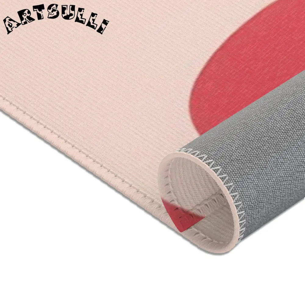 Pink and Cream Cow Print Area Rug, Artsulli - Art is Long, Life is Short, Home Decor, , , , , , , 