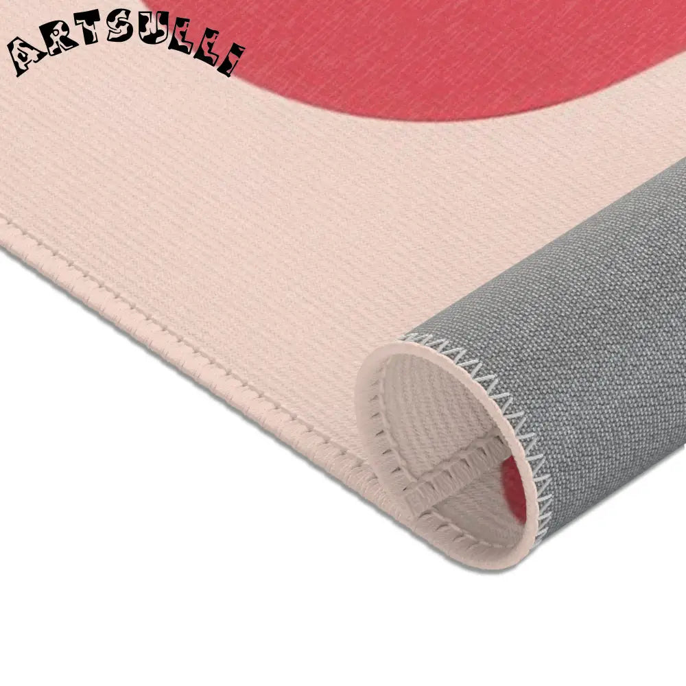 Pink and Cream Cow Print Area Rug, Artsulli - Art is Long, Life is Short, Home Decor, , , , , , , 