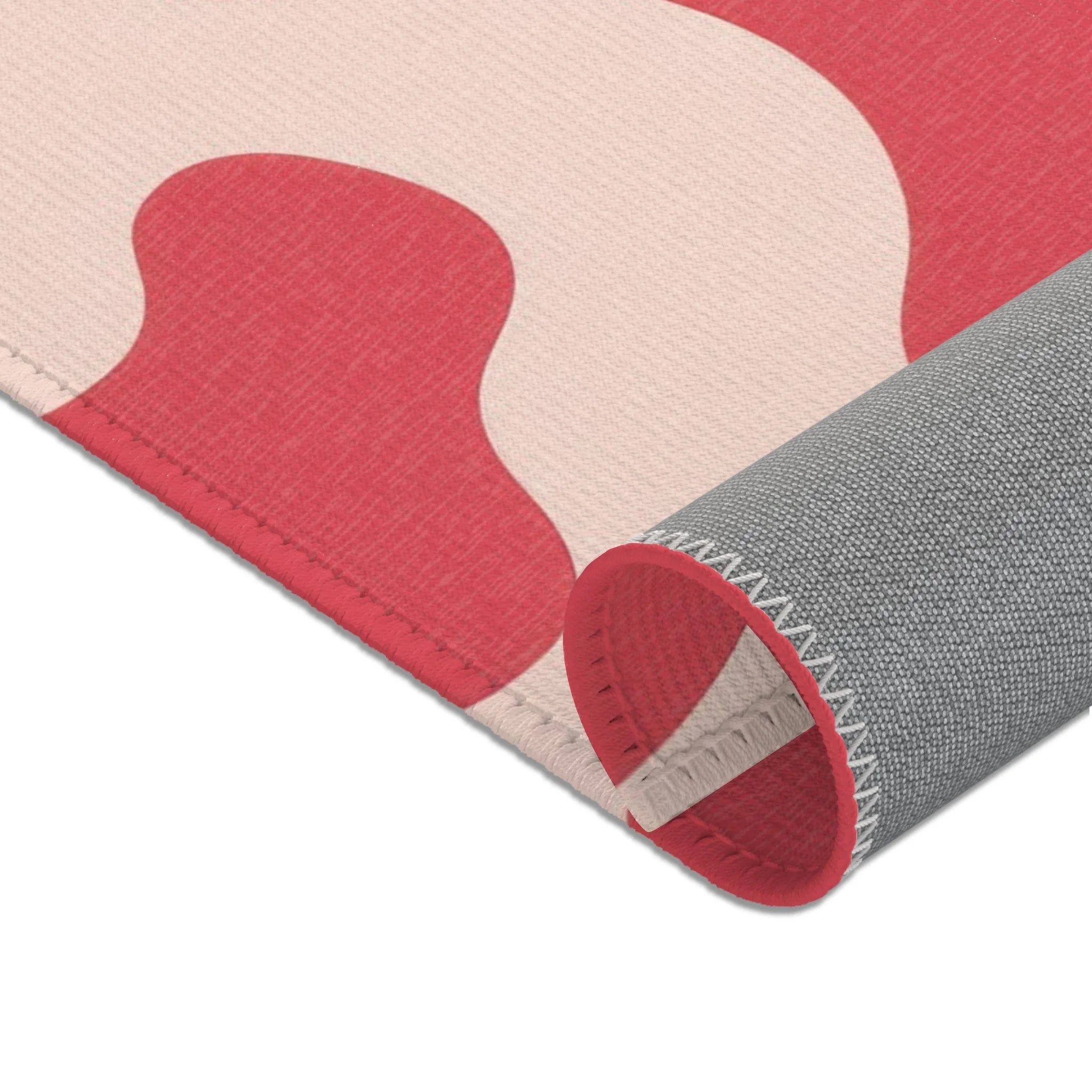 Pink and Cream Cow Print Area Rug, Artsulli - Art is Long, Life is Short, Home Decor, , , , , , , 