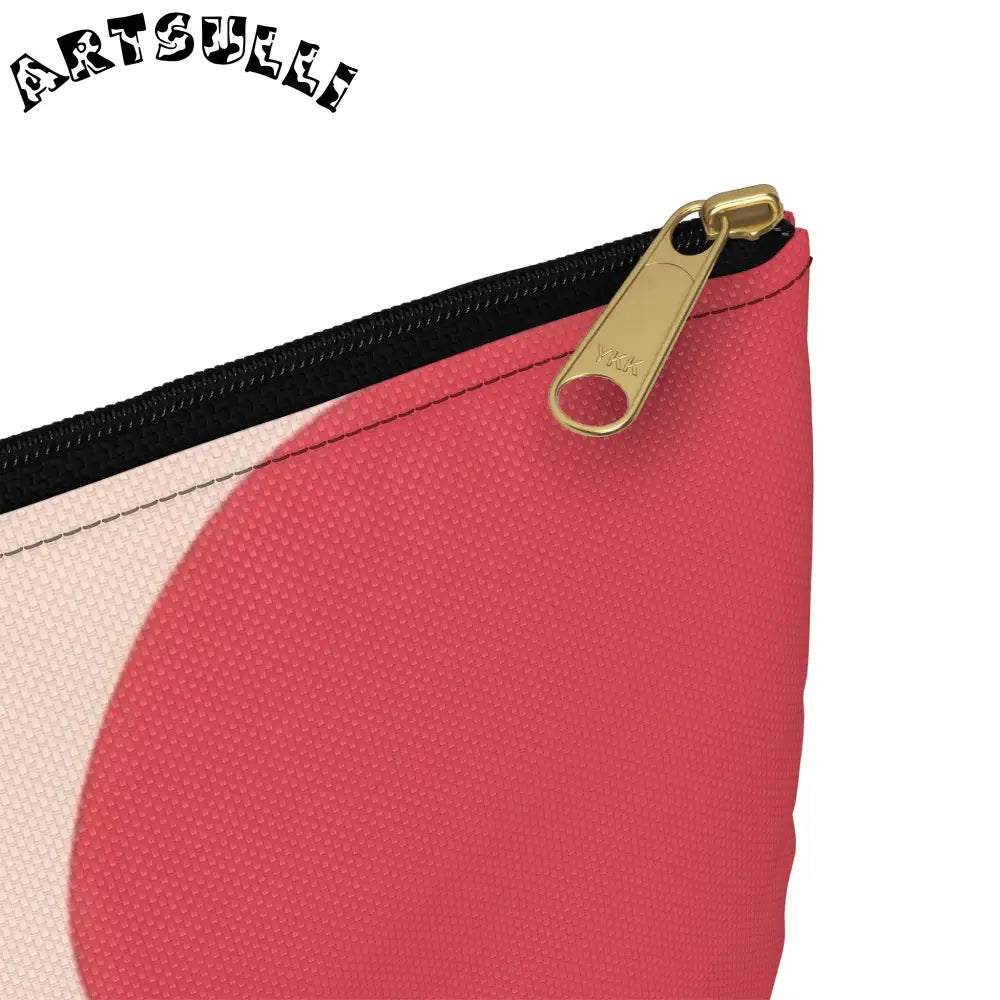Pink and Cream Cow Print Flat Pouch, Artsulli - Art is Long, Life is Short, Bags, , , , , , , 