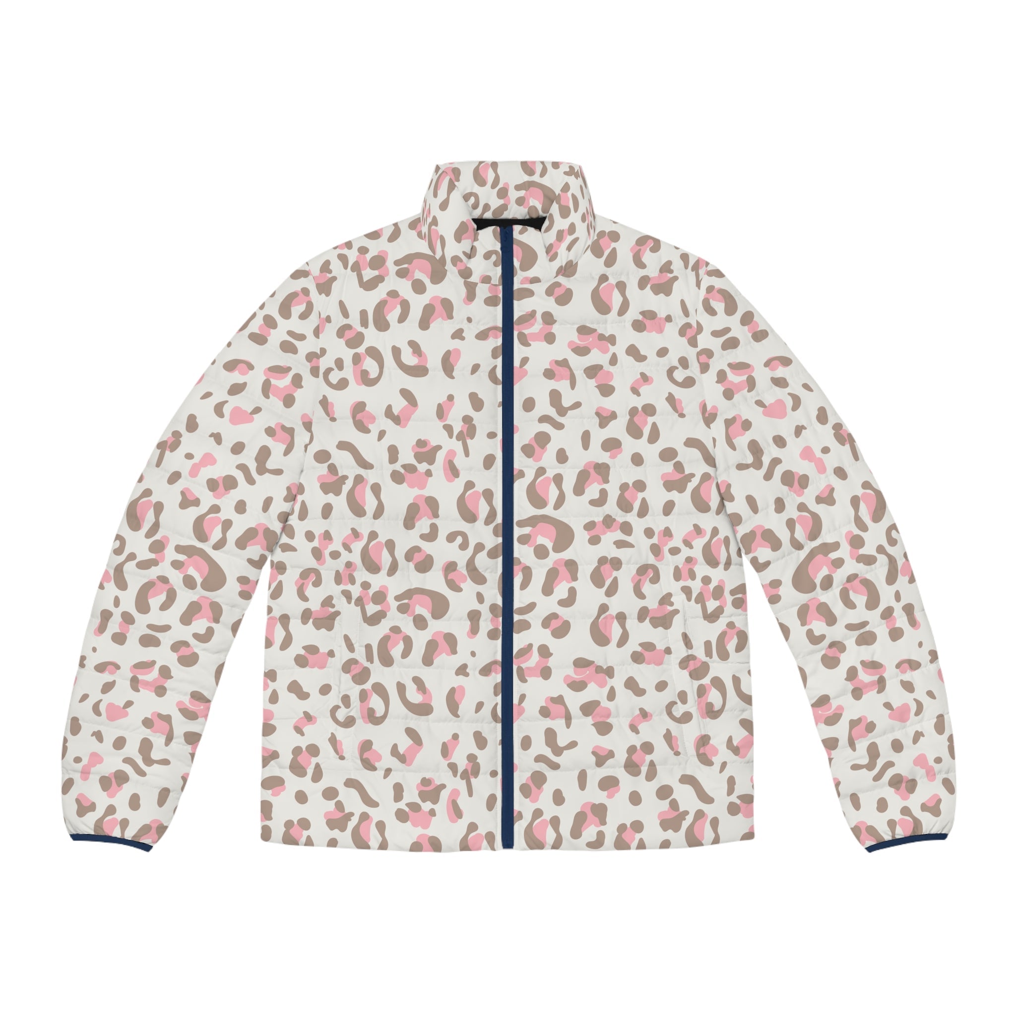 JAKKOUTTHEBXX Pink and Grey Leopard Puffer Jacket 2025