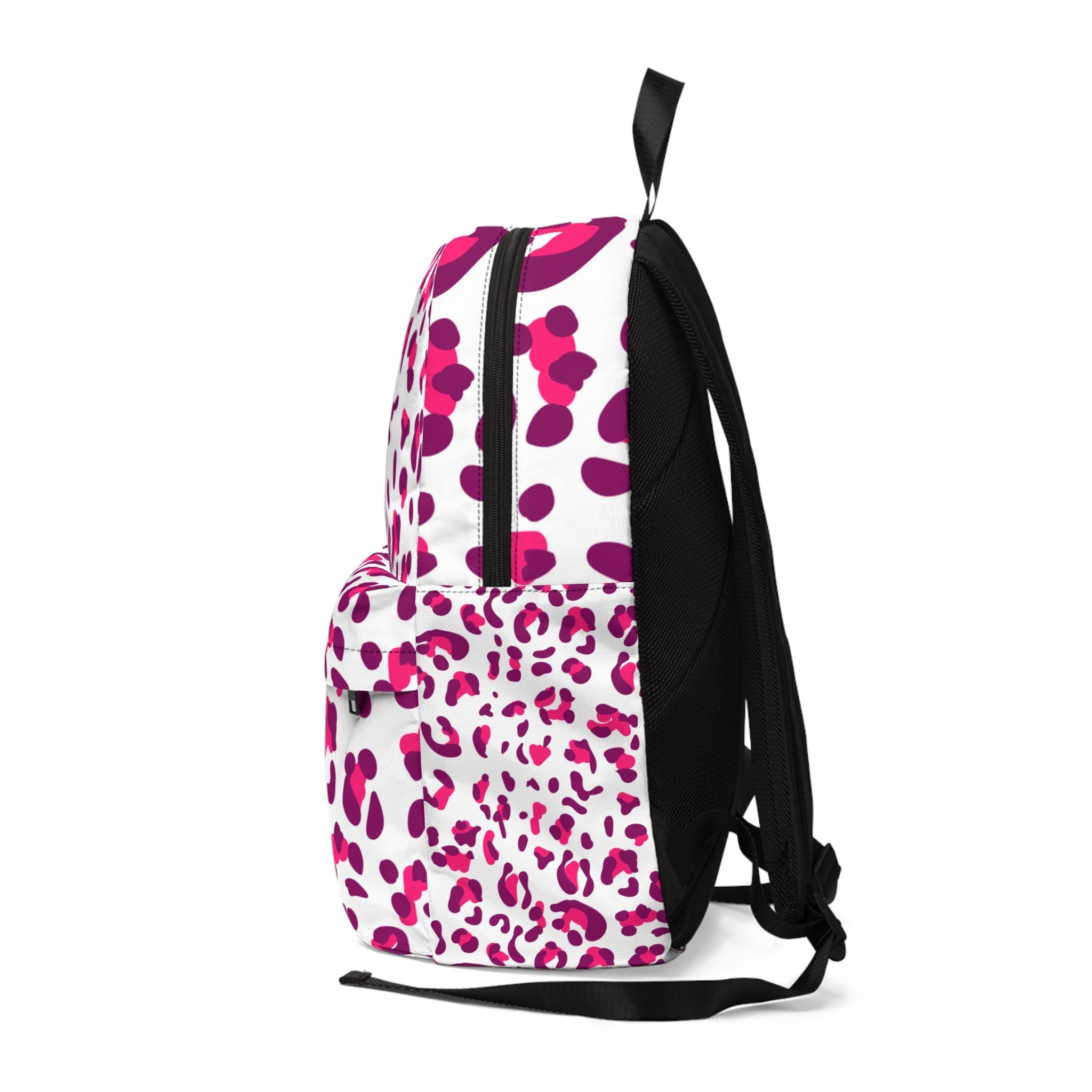 Pink and Magenta Leopard Print Backpack, Artsulli - Art is Long, Life is Short, Bags, , , , , , , 