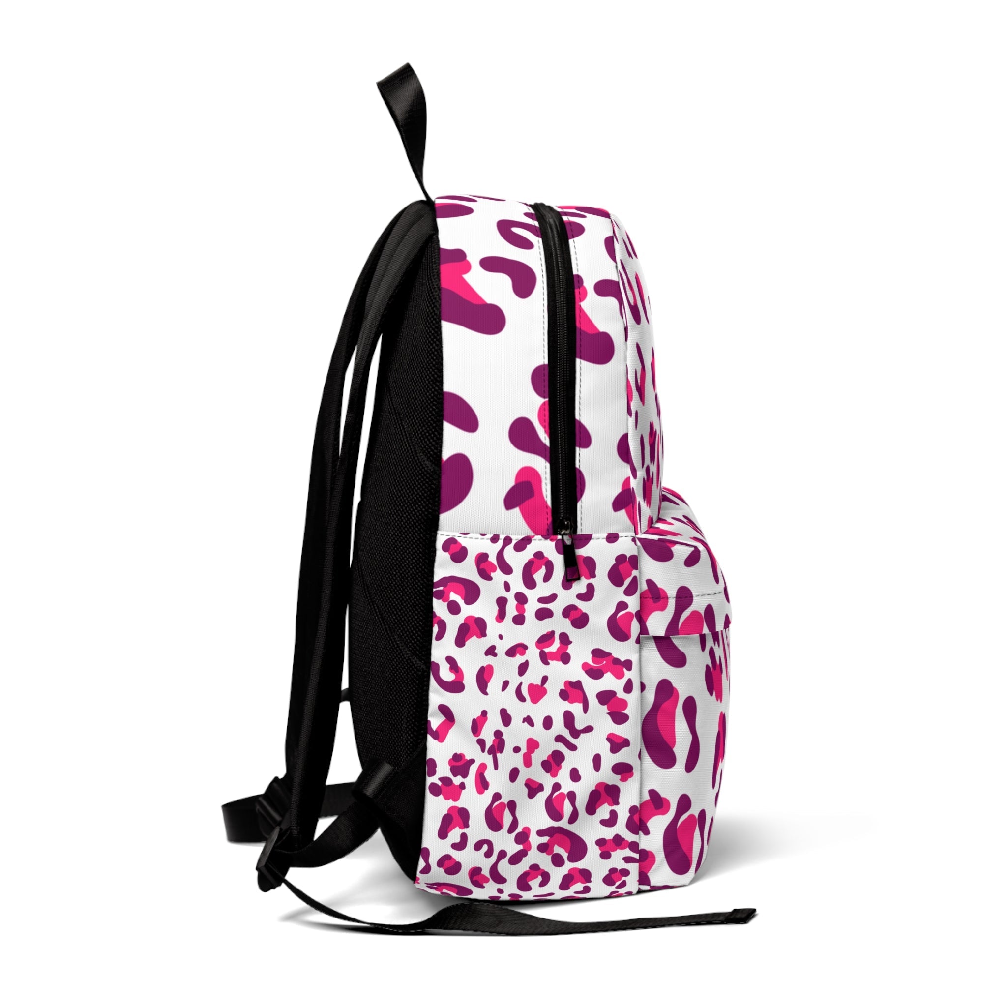 Pink and Magenta Leopard Print Backpack, Artsulli - Art is Long, Life is Short, Bags, , , , , , , 