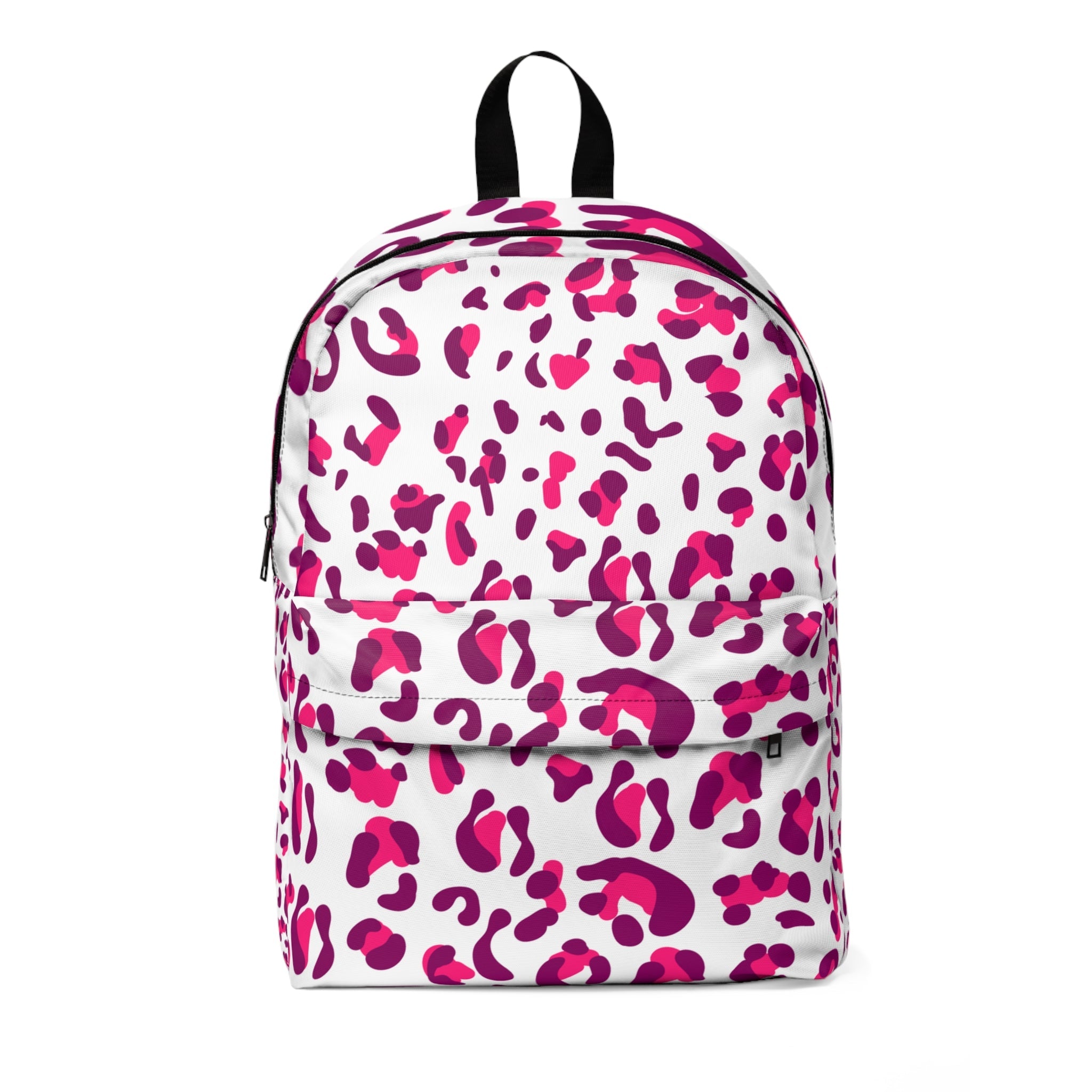 Printify Pink and Magenta Leopard Print Backpack 2025