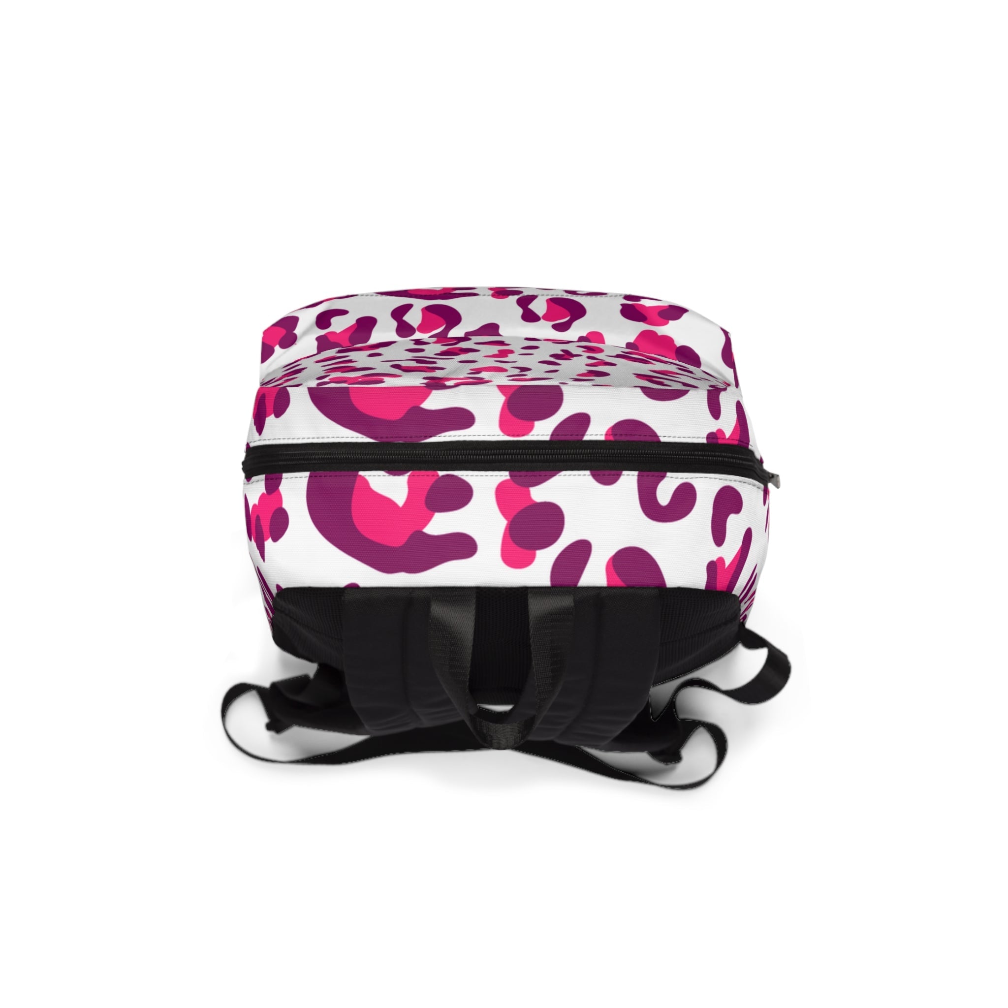 Pink and Magenta Leopard Print Backpack, Artsulli - Art is Long, Life is Short, Bags, , , , , , , 