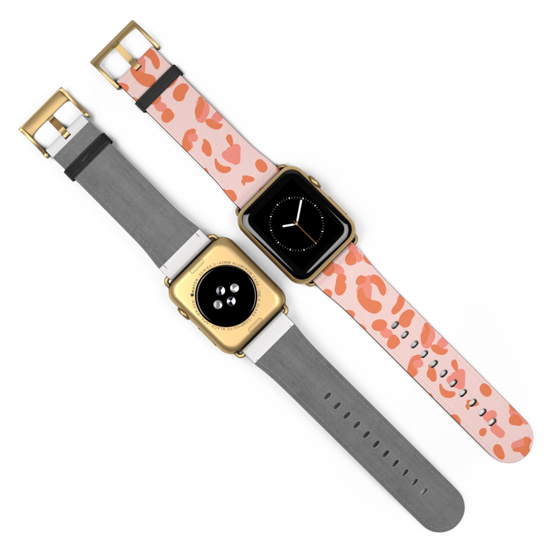 Pink and Orange Leopard Apple Watch Band, Artsulli - Art is Long, Life is Short, Accessories, , , , , , , 
