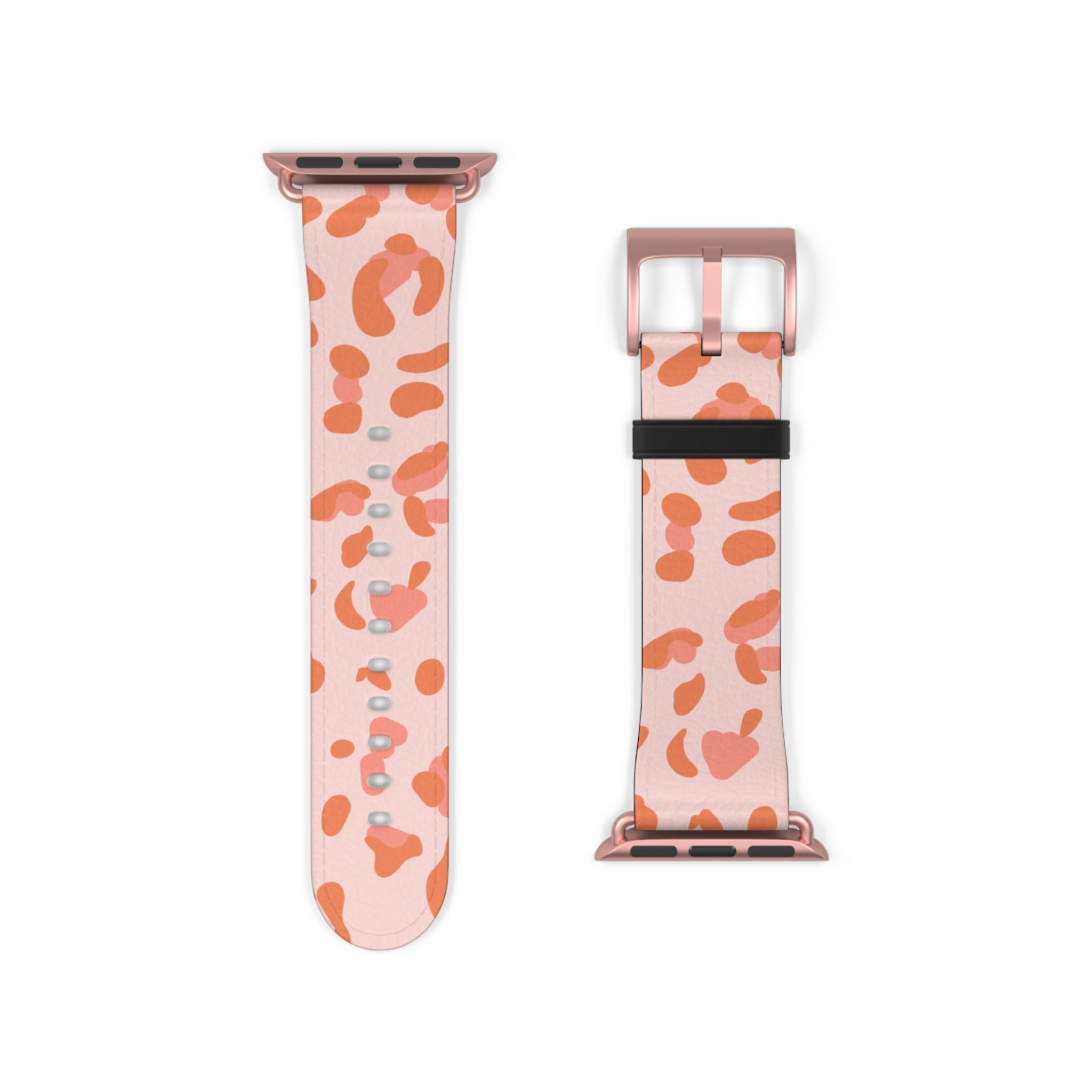 Pink and Orange Leopard Apple Watch Band, Artsulli - Art is Long, Life is Short, Accessories, , , , , , , 