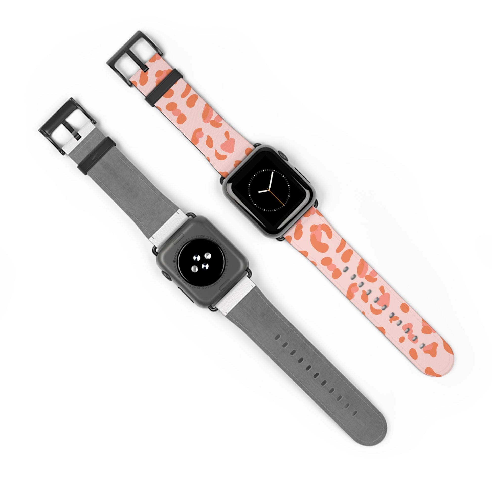 Pink and Orange Leopard Apple Watch Band, Artsulli - Art is Long, Life is Short, Accessories, , , , , , , 