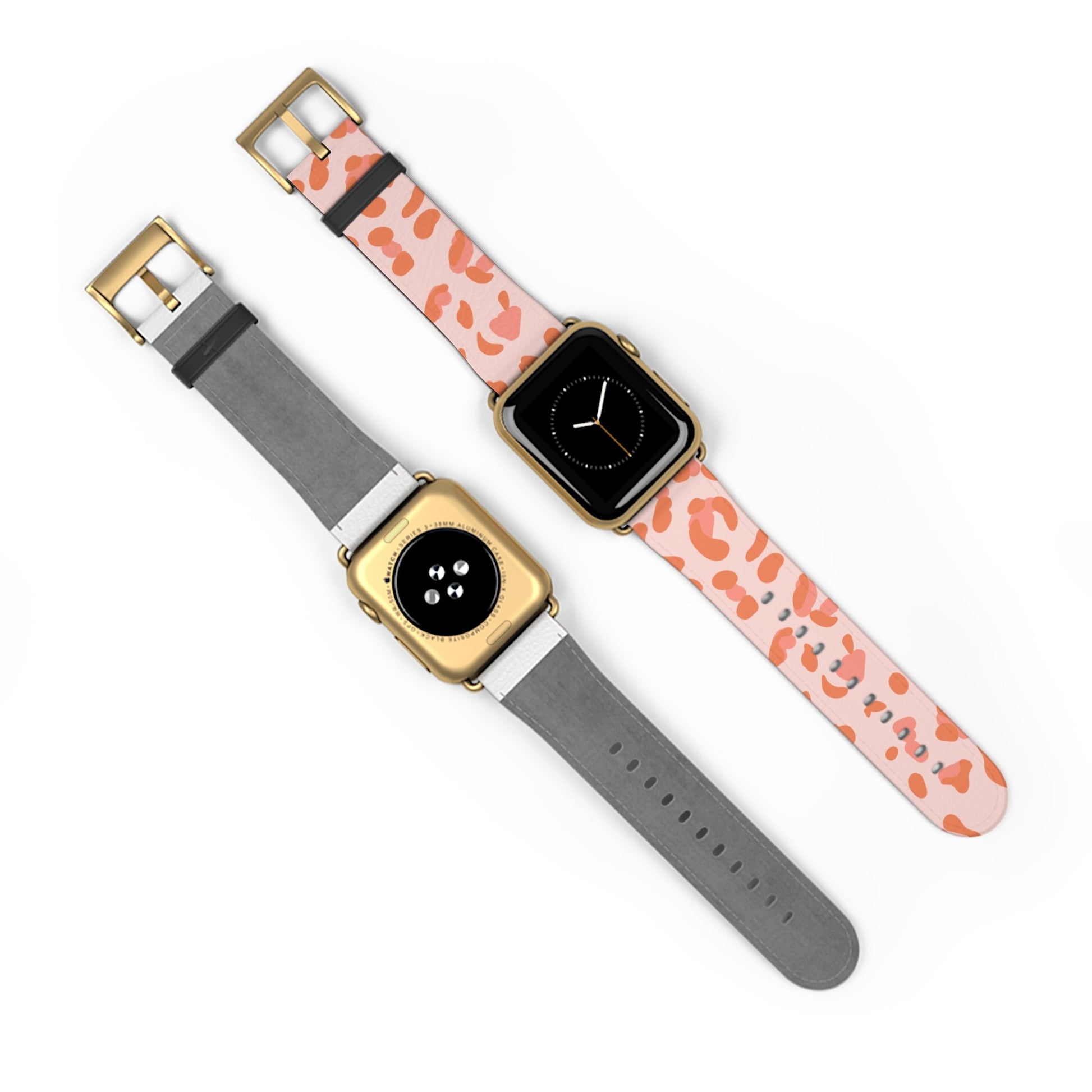 Pink and Orange Leopard Apple Watch Band, Artsulli - Art is Long, Life is Short, Accessories, , , , , , , 
