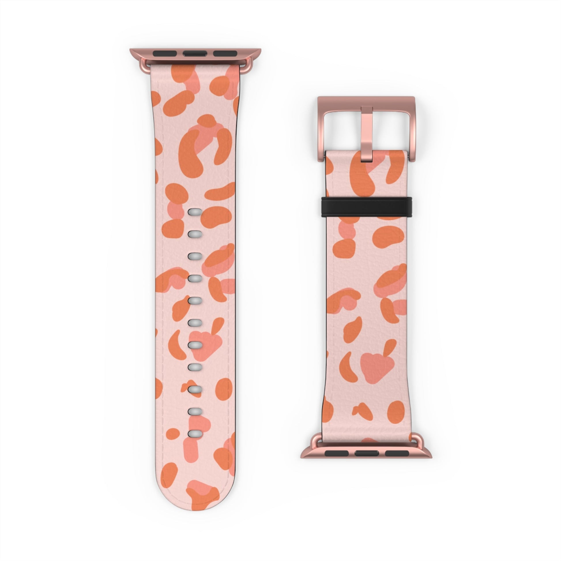 Pink and Orange Leopard Apple Watch Band, Artsulli - Art is Long, Life is Short, Accessories, , , , , , , 