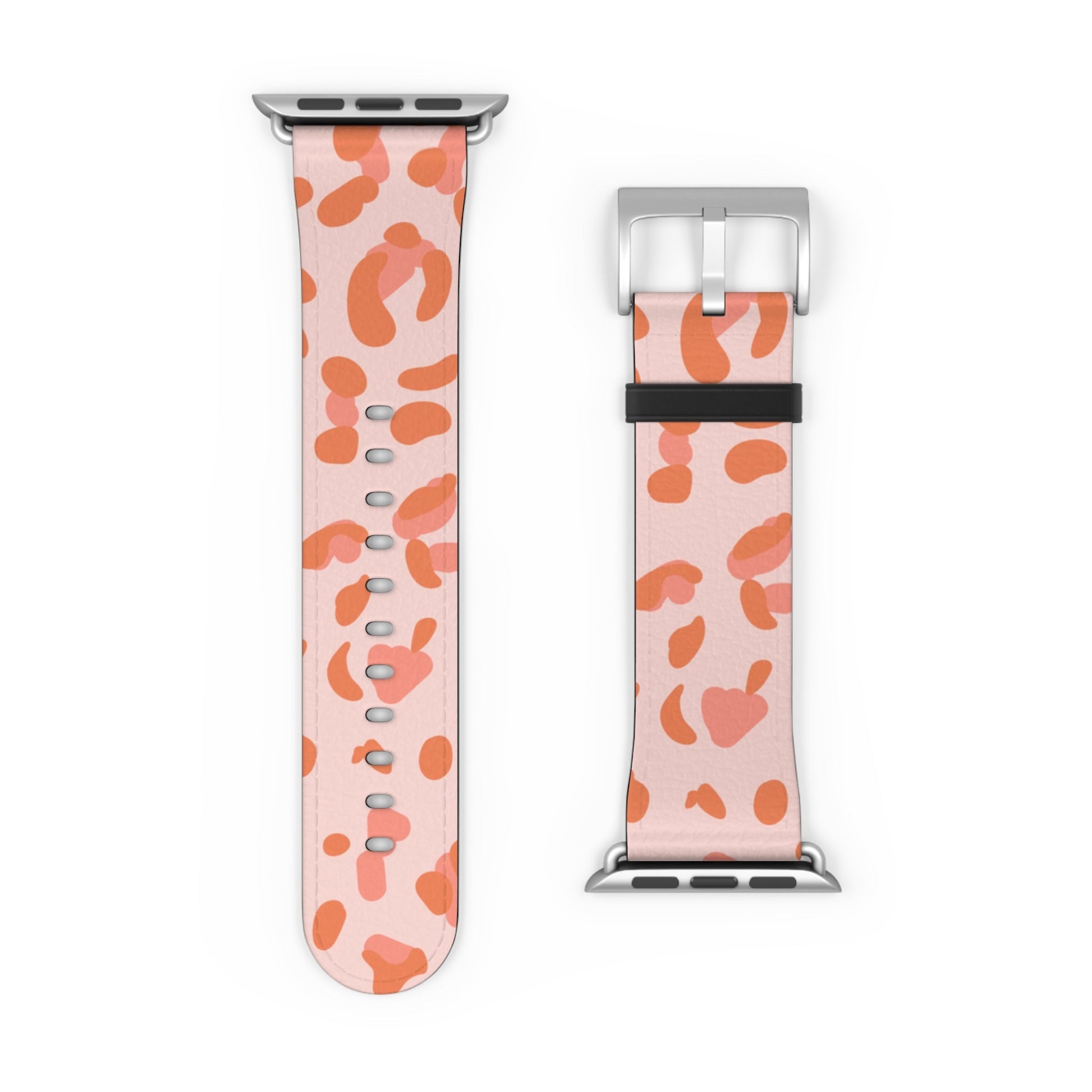 Pink and Orange Leopard Apple Watch Band, Artsulli - Art is Long, Life is Short, Accessories, , , , , , , 