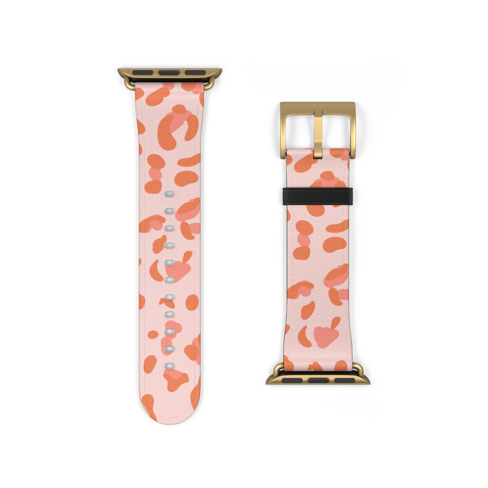 Pink and Orange Leopard Apple Watch Band, Artsulli - Art is Long, Life is Short, Accessories, , , , , , , 