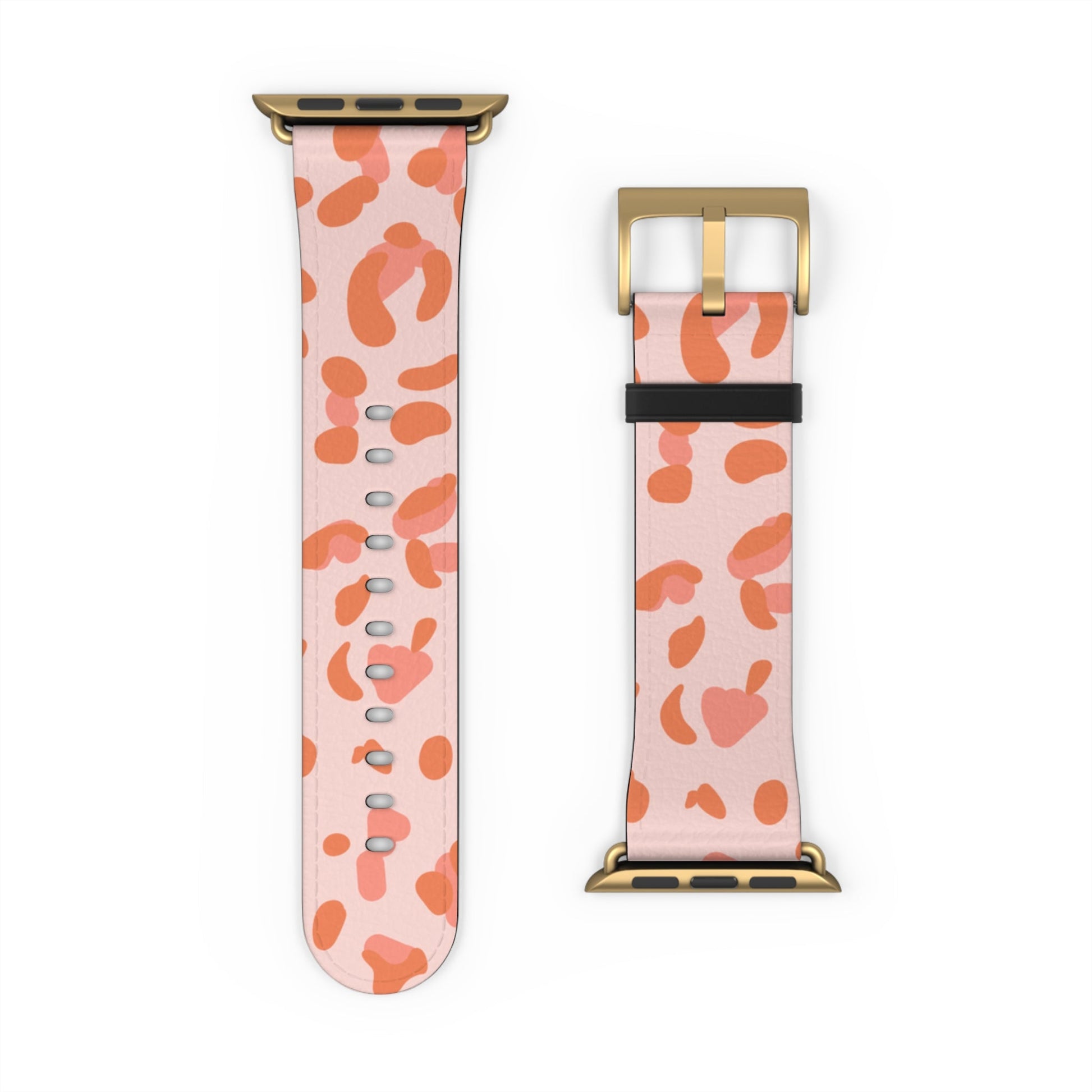 Pink and Orange Leopard Apple Watch Band, Artsulli - Art is Long, Life is Short, Accessories, , , , , , , 