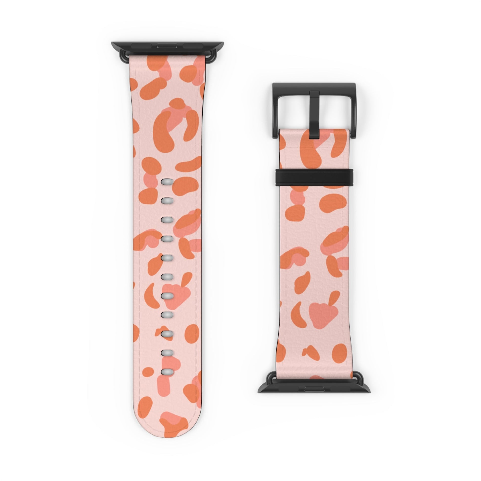 Pink and Orange Leopard Apple Watch Band, Artsulli - Art is Long, Life is Short, Accessories, , , , , , , 