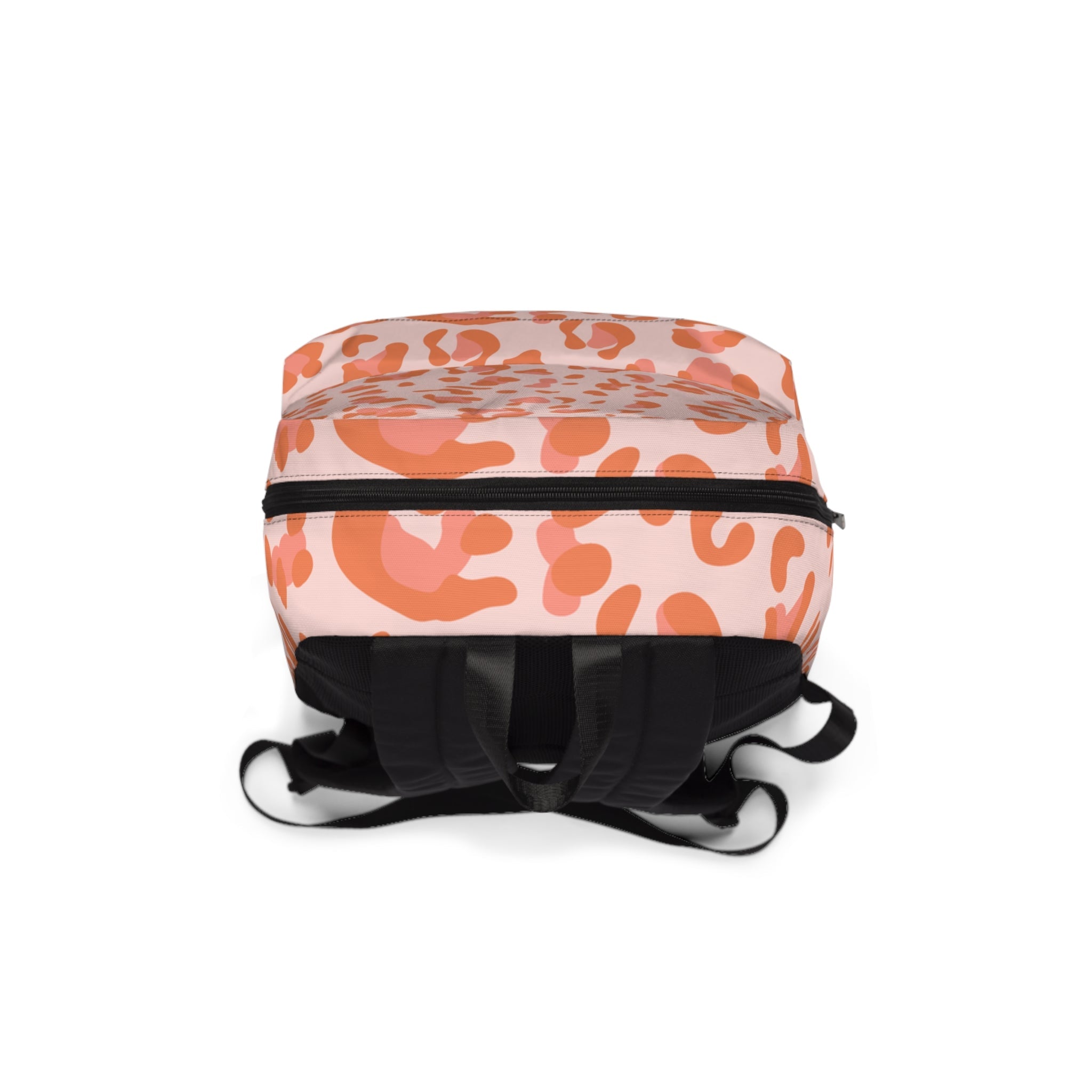 Pink and Orange Leopard Print Backpack, Artsulli - Art is Long, Life is Short, Bags, , , , , , , 
