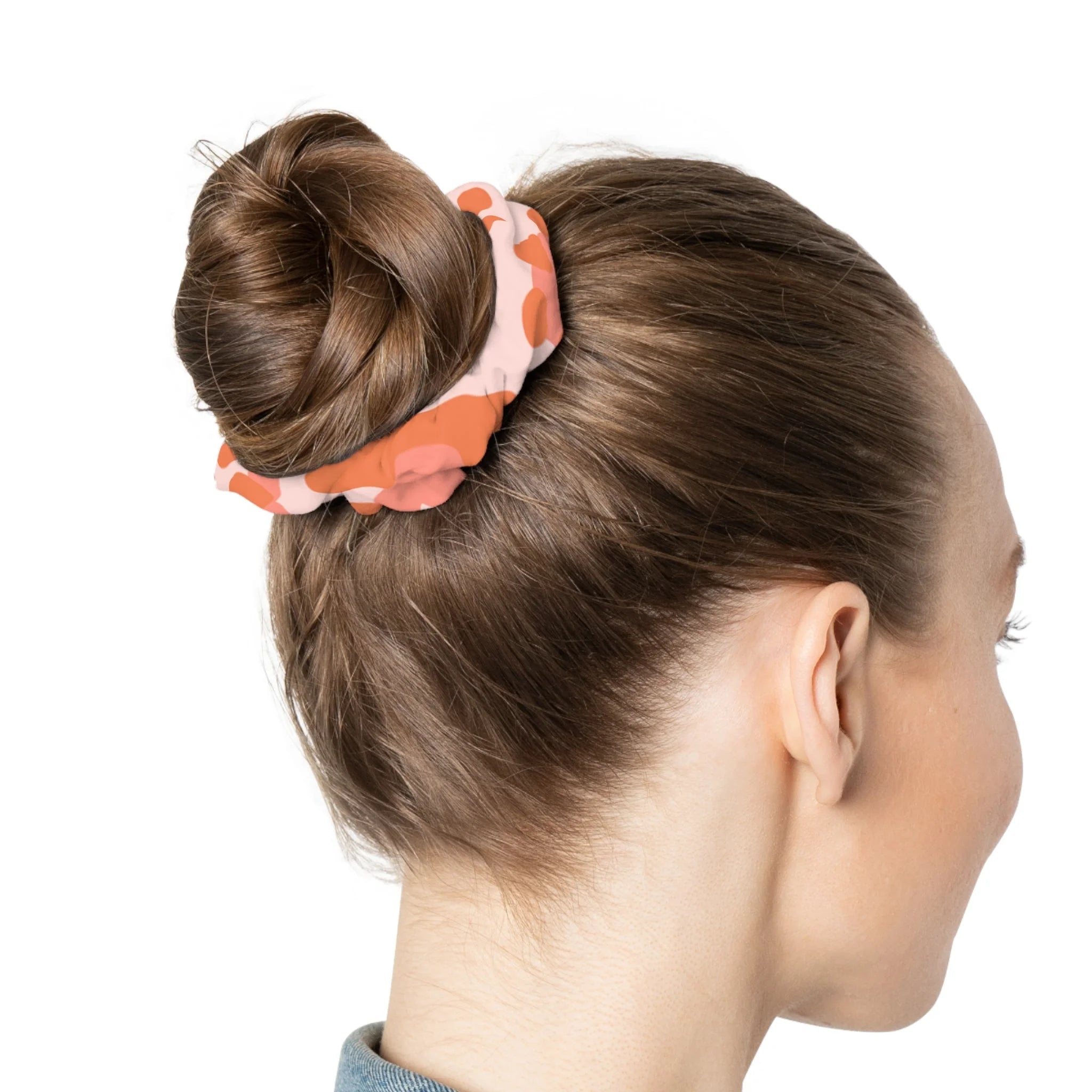 Pink and Orange Spotted Scrunchie, Artsulli - Art is Long, Life is Short, Accessories, , , , , , , 