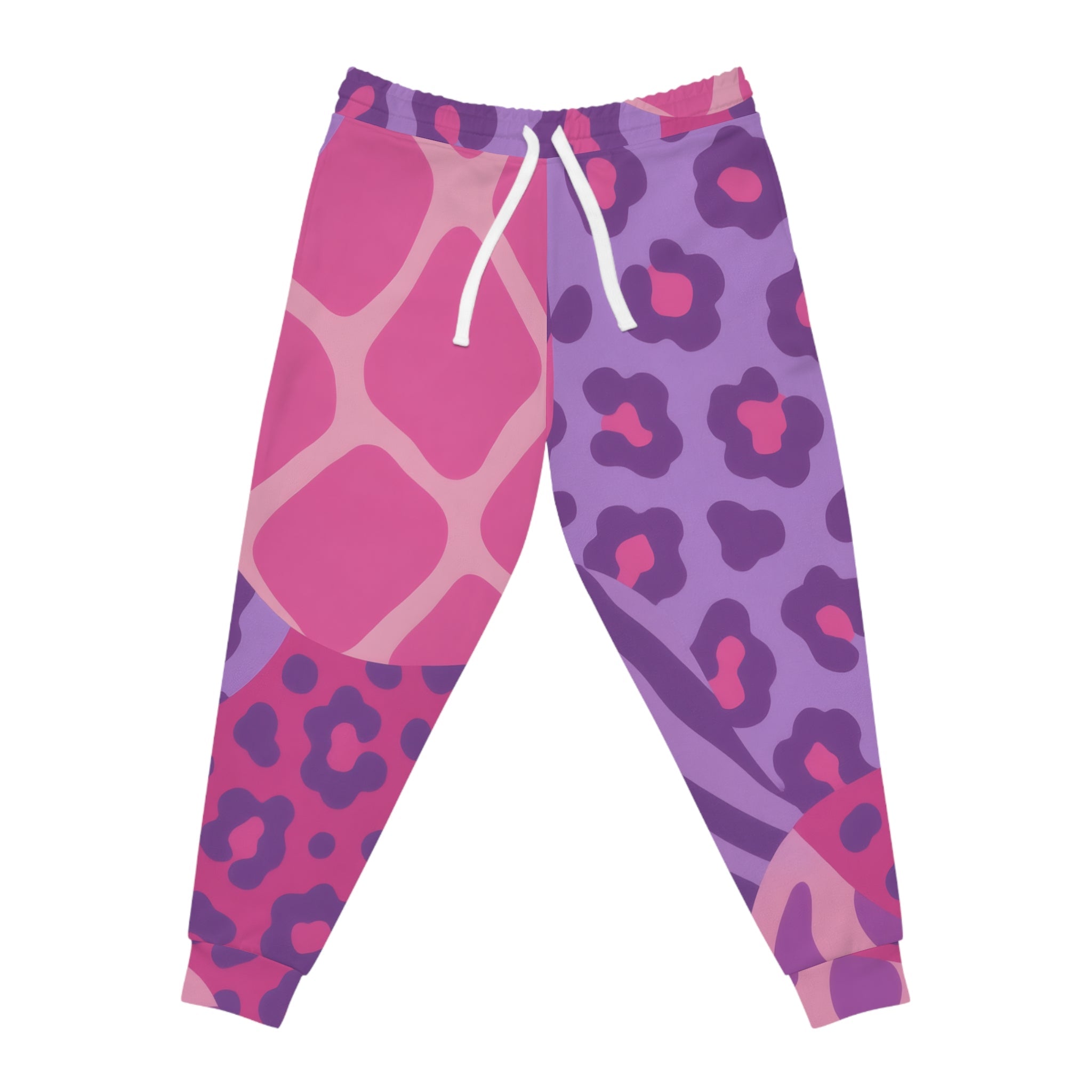 Printify Pink and Purple Animal Print Joggers 2025