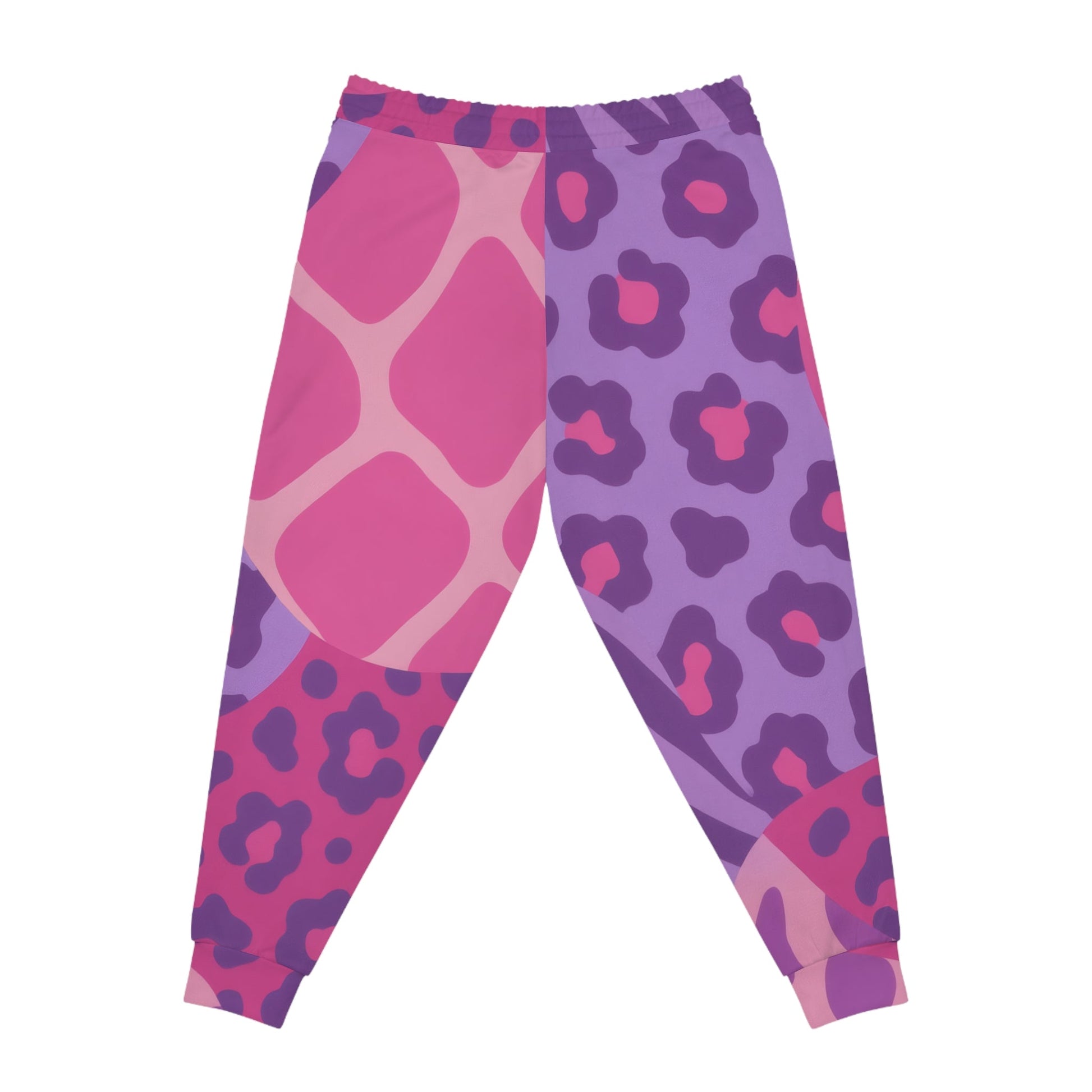 Pink and Purple Animal Print Joggers, Artsulli - Art is Long, Life is Short, All Over Prints, , , , , , , 