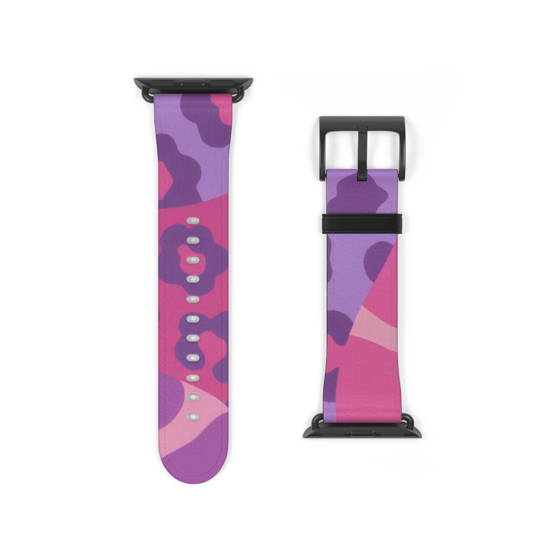 Pink and Purple Camouflage Apple Watch Band, Artsulli - Art is Long, Life is Short, Accessories, , , , , , , 