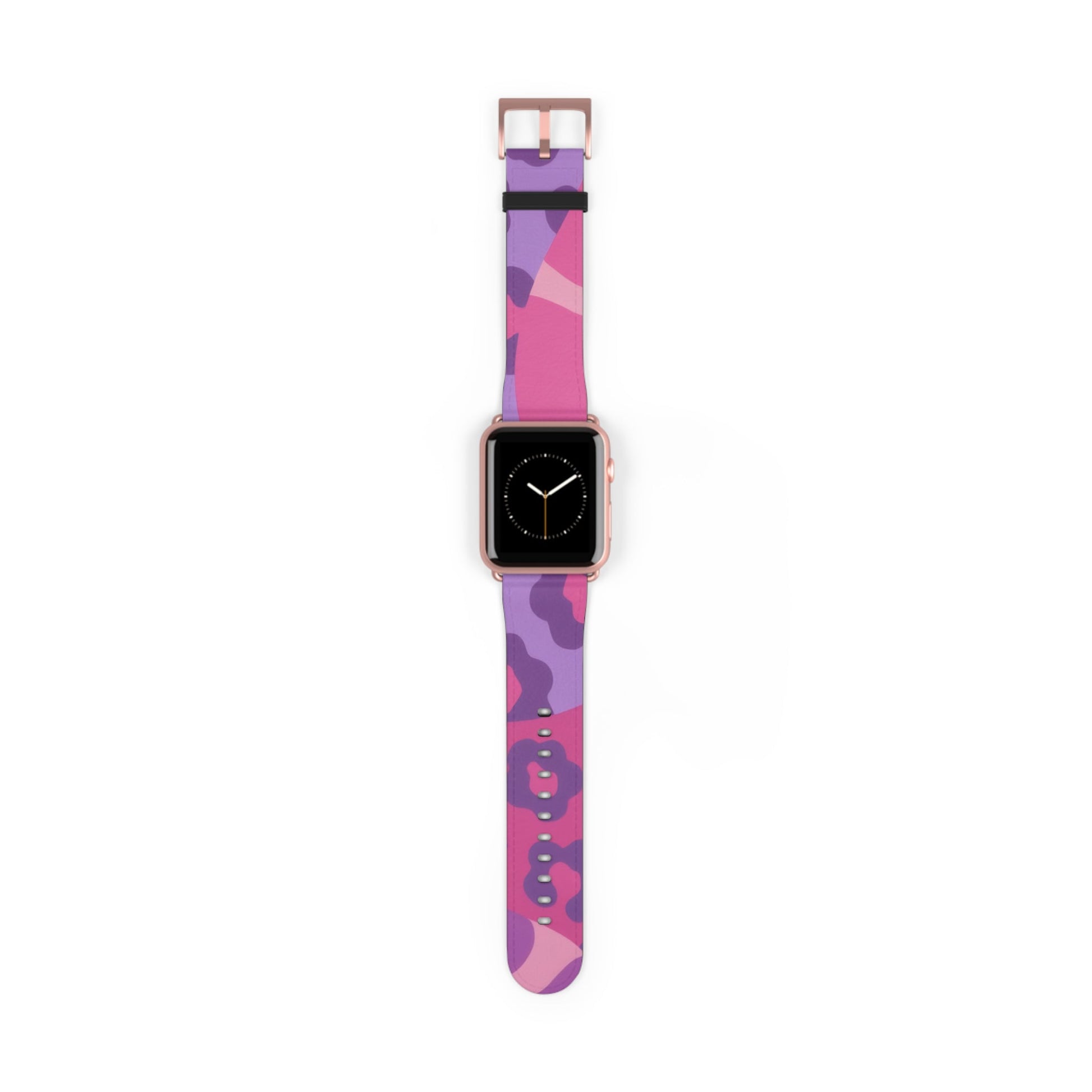 Pink and Purple Camouflage Apple Watch Band, Artsulli - Art is Long, Life is Short, Accessories, Size, 42 - 45 mm, Color, Rose Gold Matte, , , 31781131493936758569