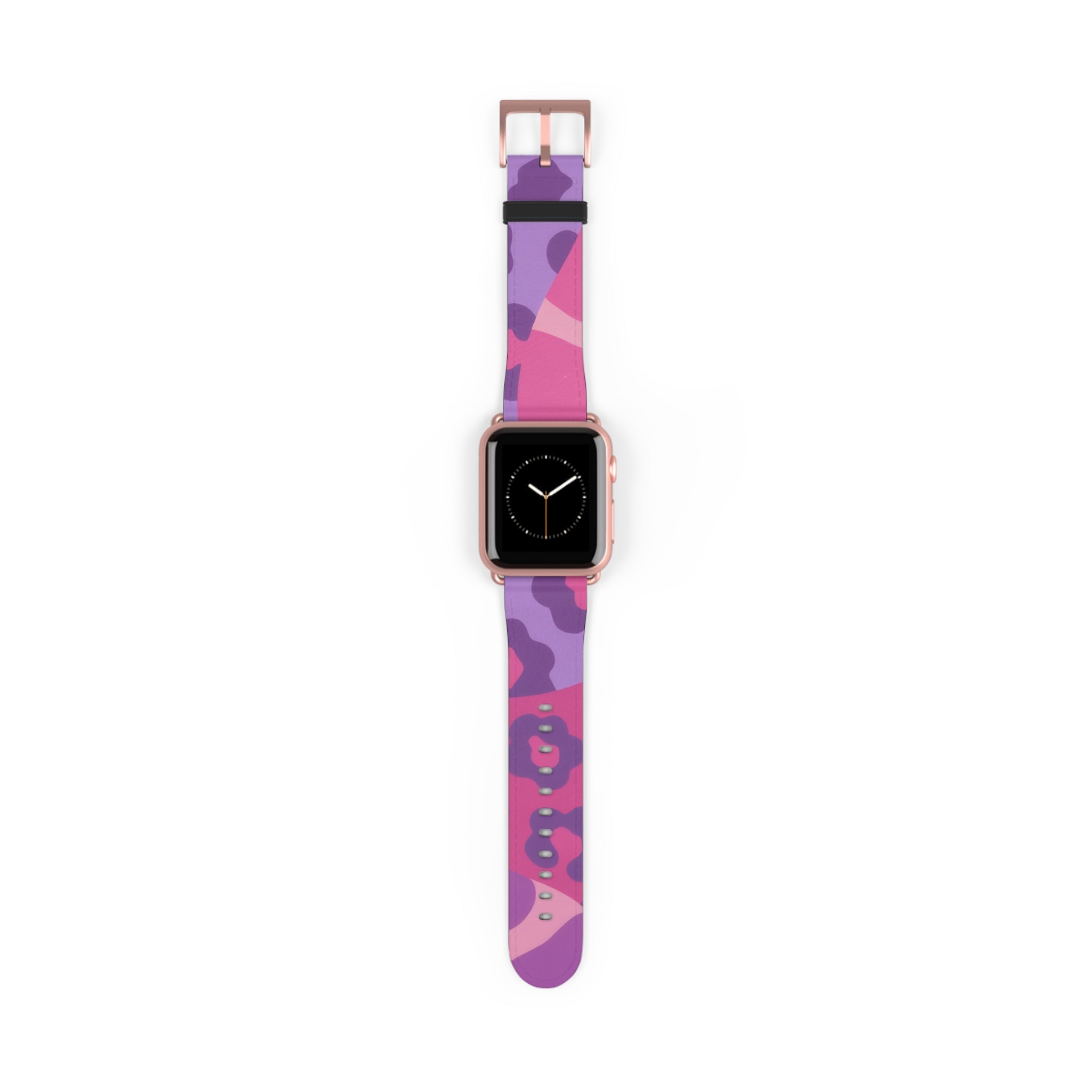 Pink and Purple Camouflage Apple Watch Band, Artsulli - Art is Long, Life is Short, Accessories, Size, 38 - 41 mm, Color, Rose Gold Matte, , , 14768339412084559223