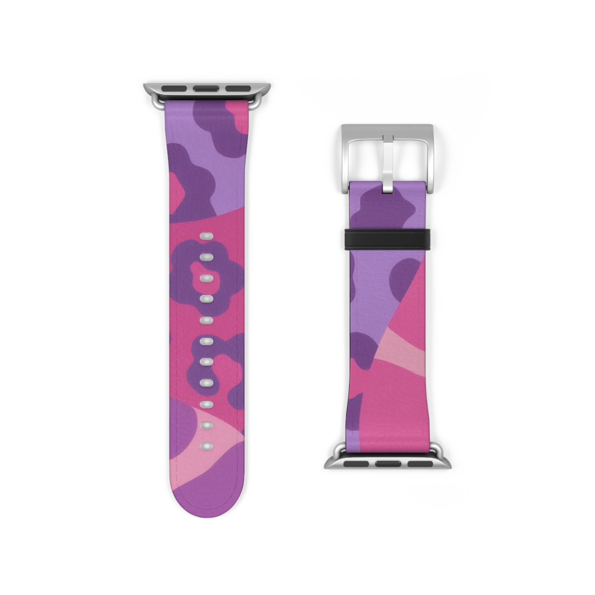 Pink and Purple Camouflage Apple Watch Band, Artsulli - Art is Long, Life is Short, Accessories, , , , , , , 