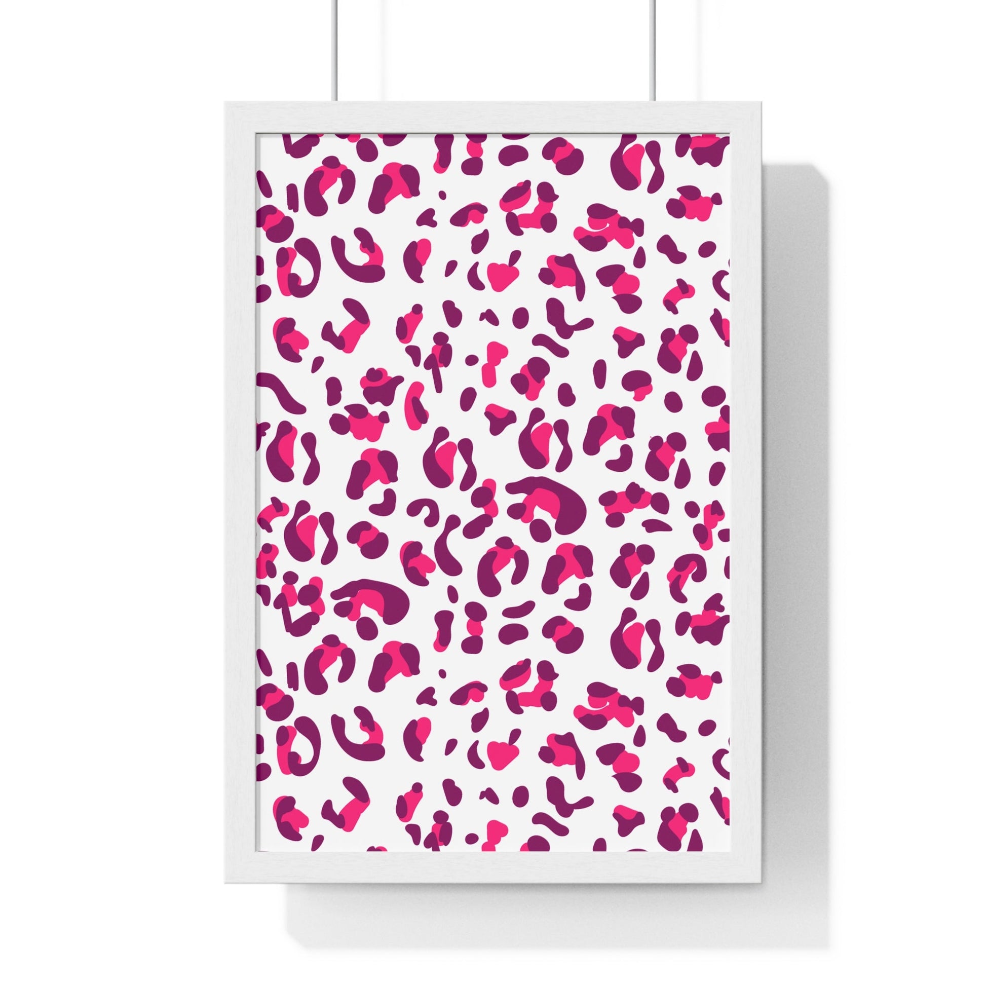 JAKKOUTTHEBXX Pink and Purple Leopard Framed Wall Art 2025
