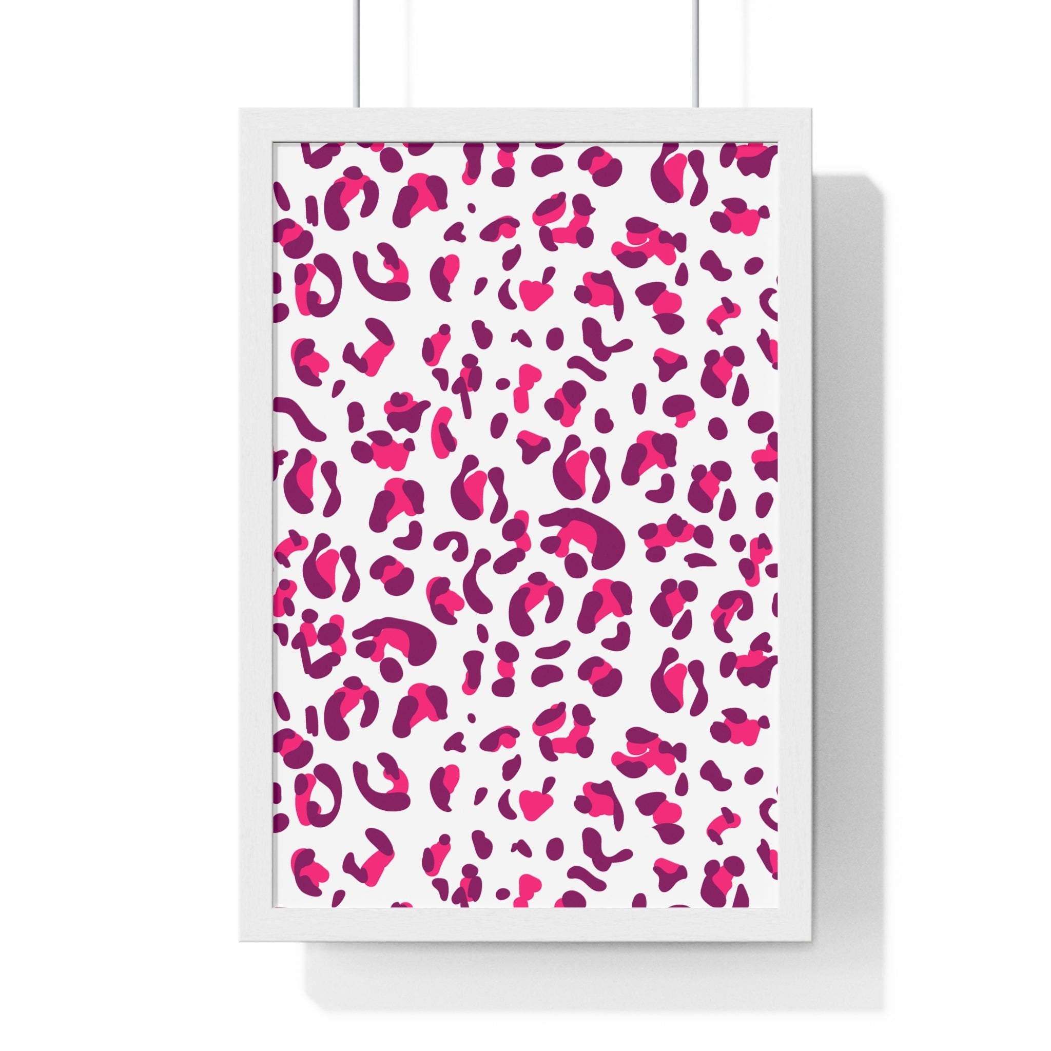 JAKKOUTTHEBXX Pink and Purple Leopard Framed Wall Art 2025