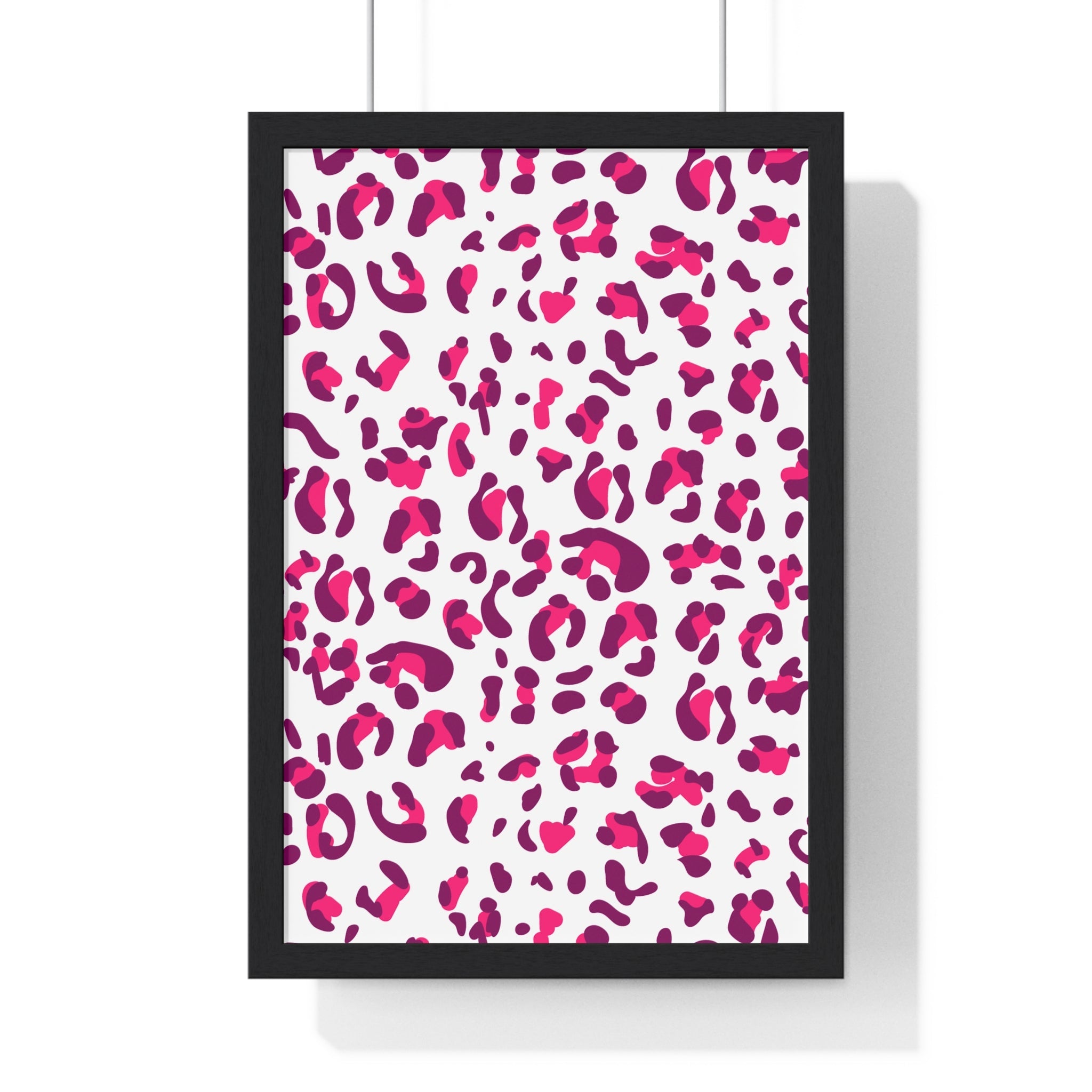JAKKOUTTHEBXX Pink and Purple Leopard Framed Wall Art 2025