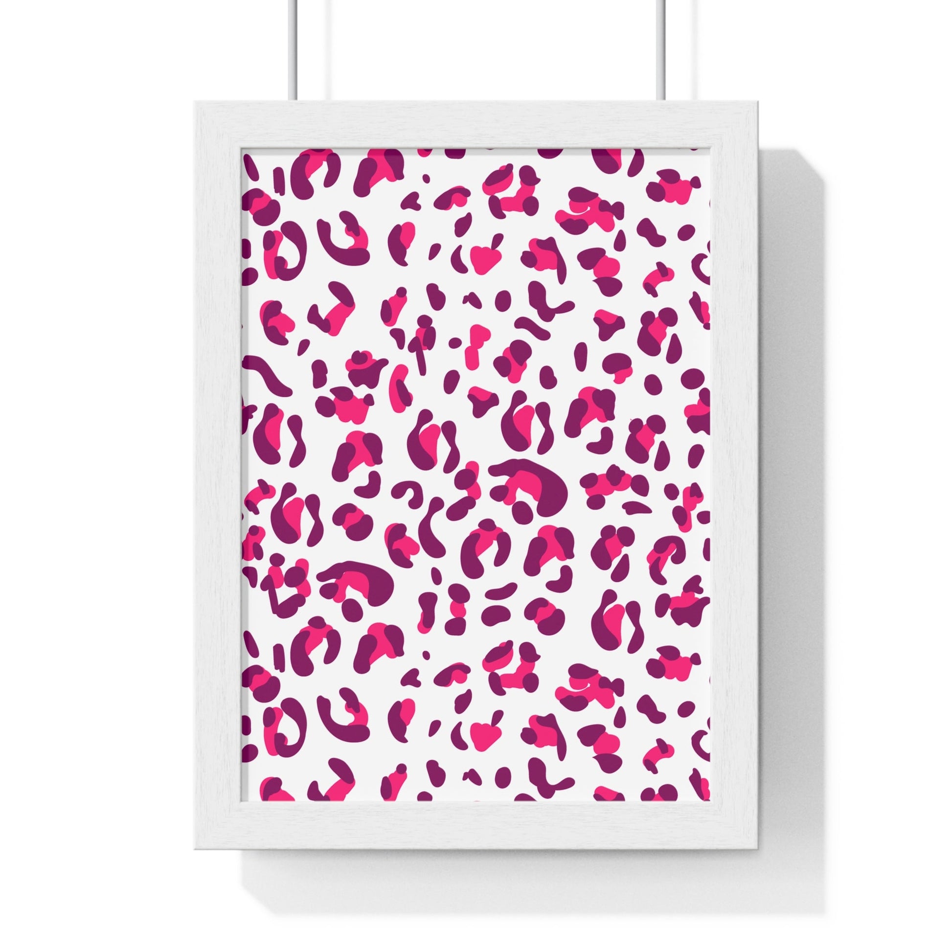 JAKKOUTTHEBXX Pink and Purple Leopard Framed Wall Art 2025