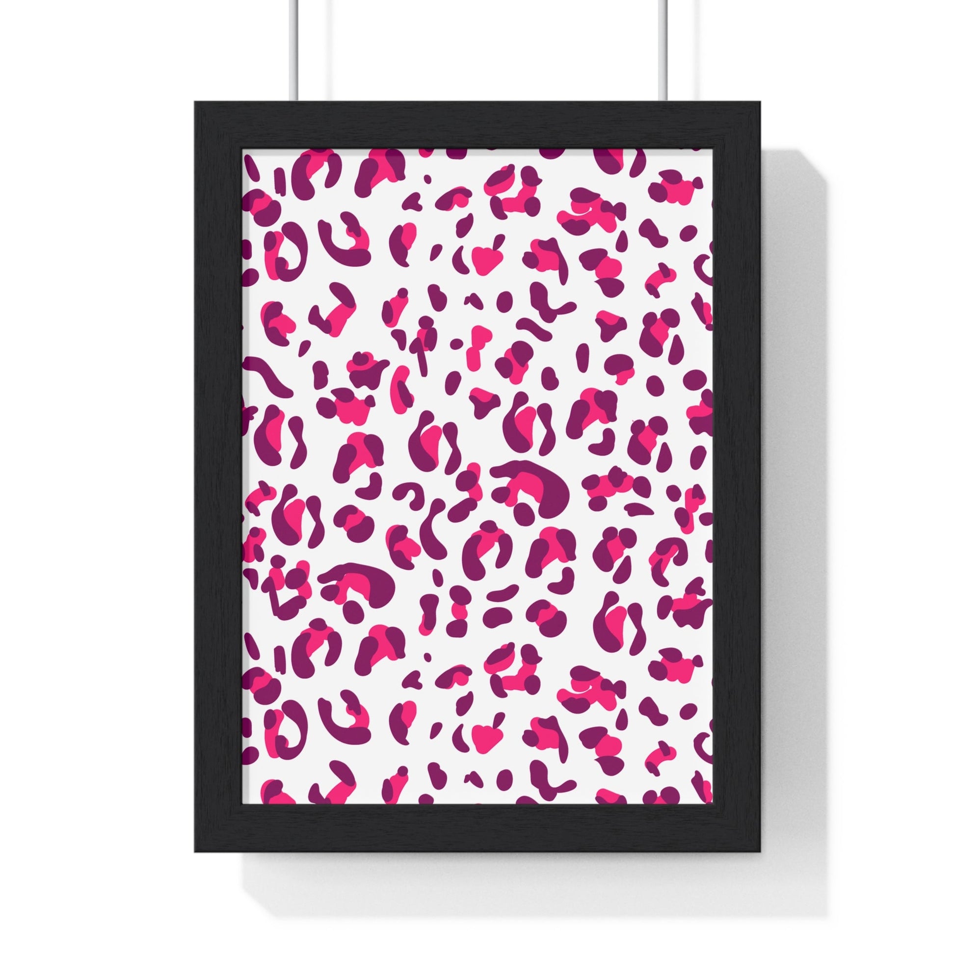 JAKKOUTTHEBXX Pink and Purple Leopard Framed Wall Art 2025