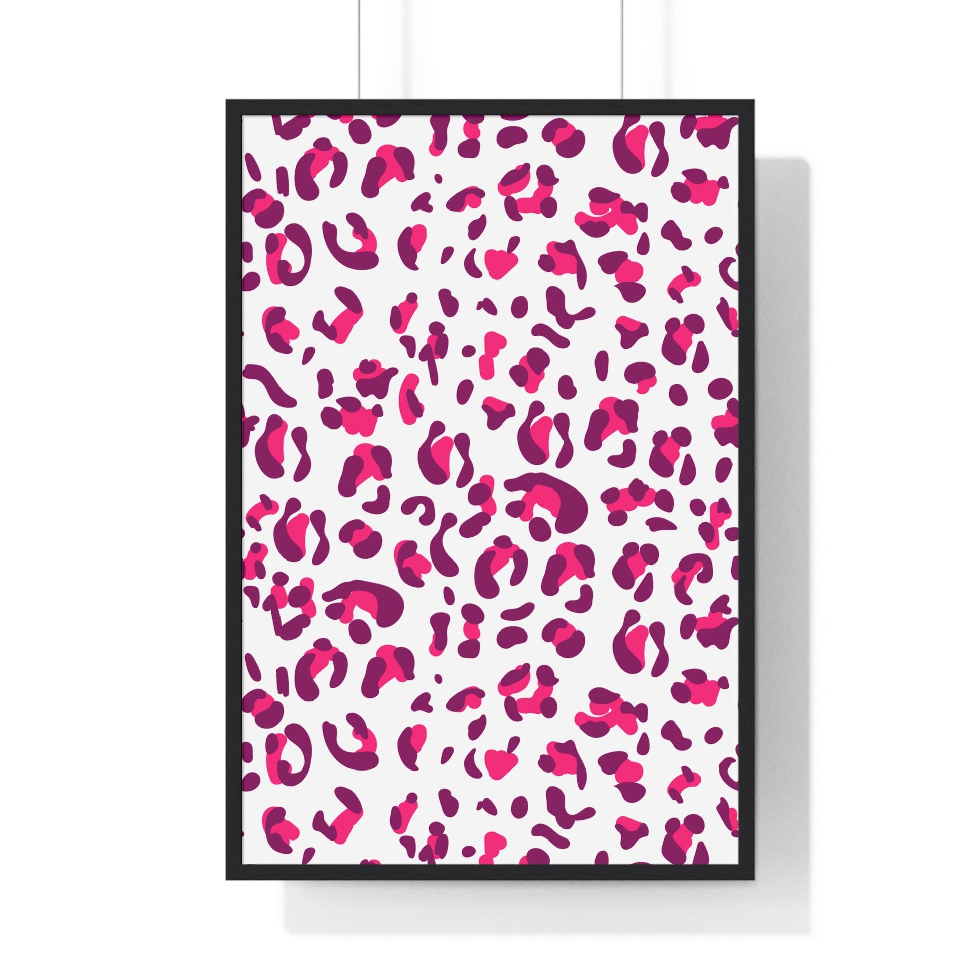 JAKKOUTTHEBXX Pink and Purple Leopard Framed Wall Art 2025